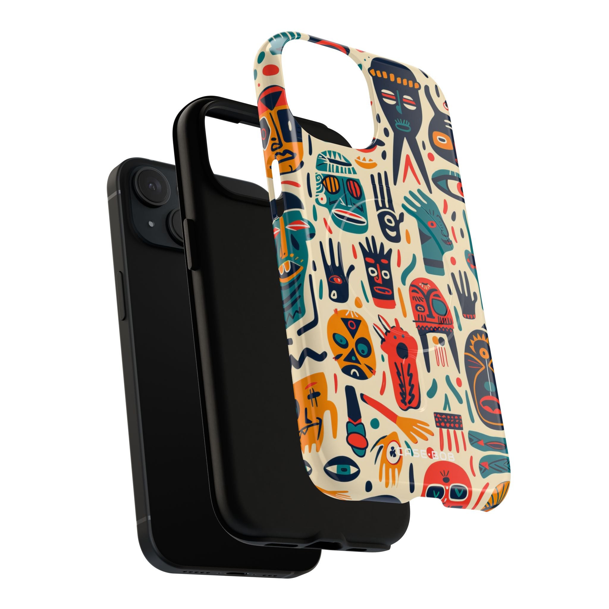 Vivid Faces iPhone 15 Case - Tough+