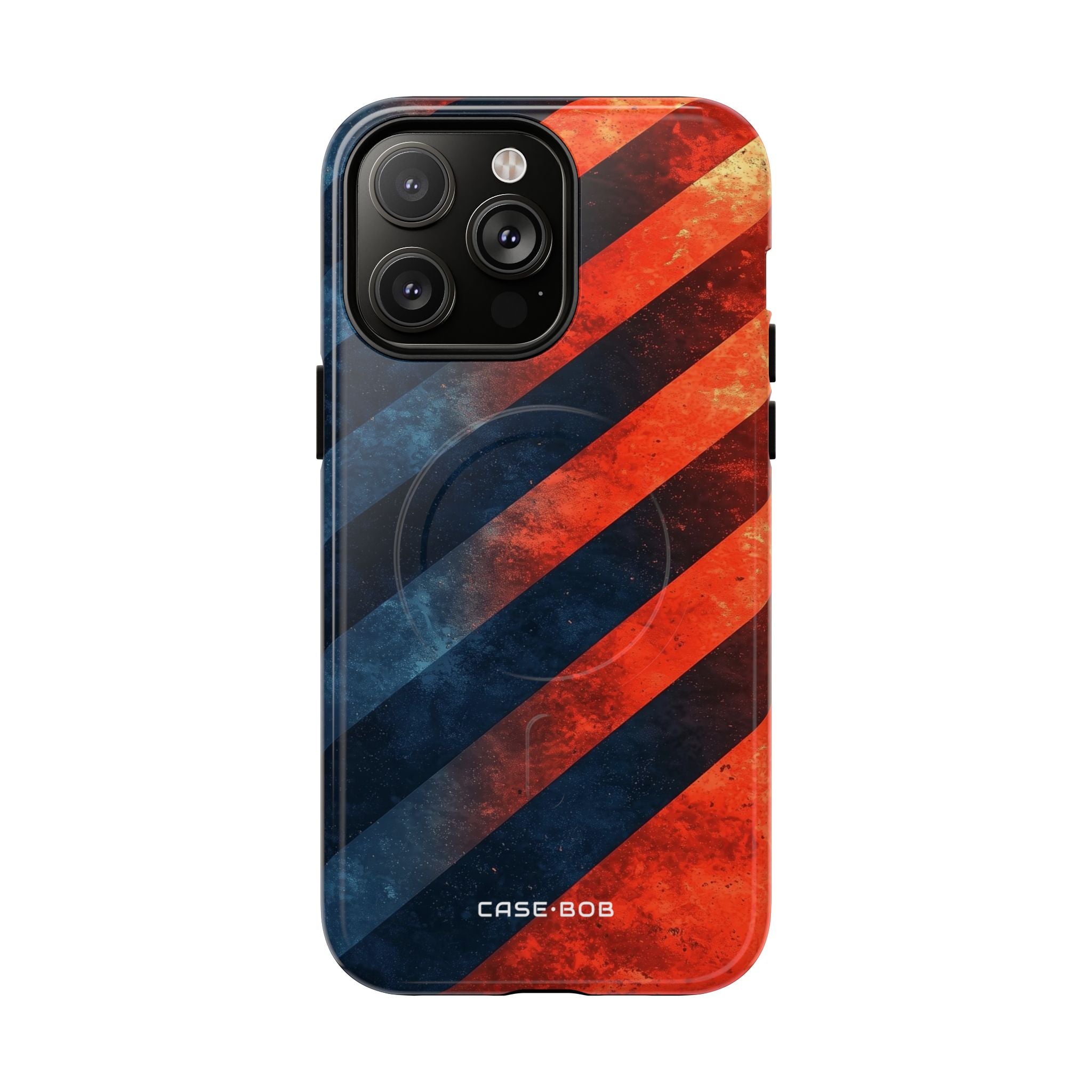 Diagonal Stripes Blaze iPhone 14 Pro Max Case - Tough+