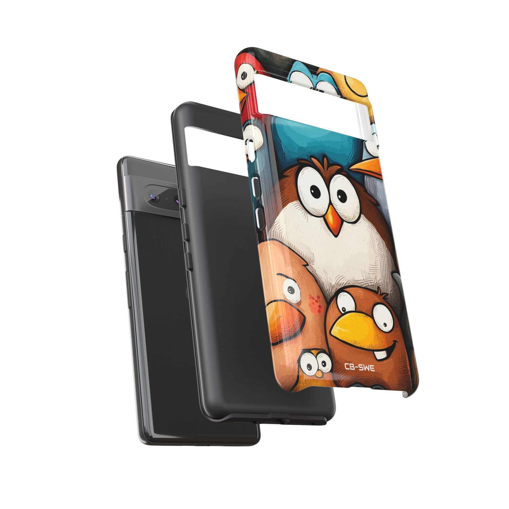 Whimsical Birds Gather - Google Pixel Case