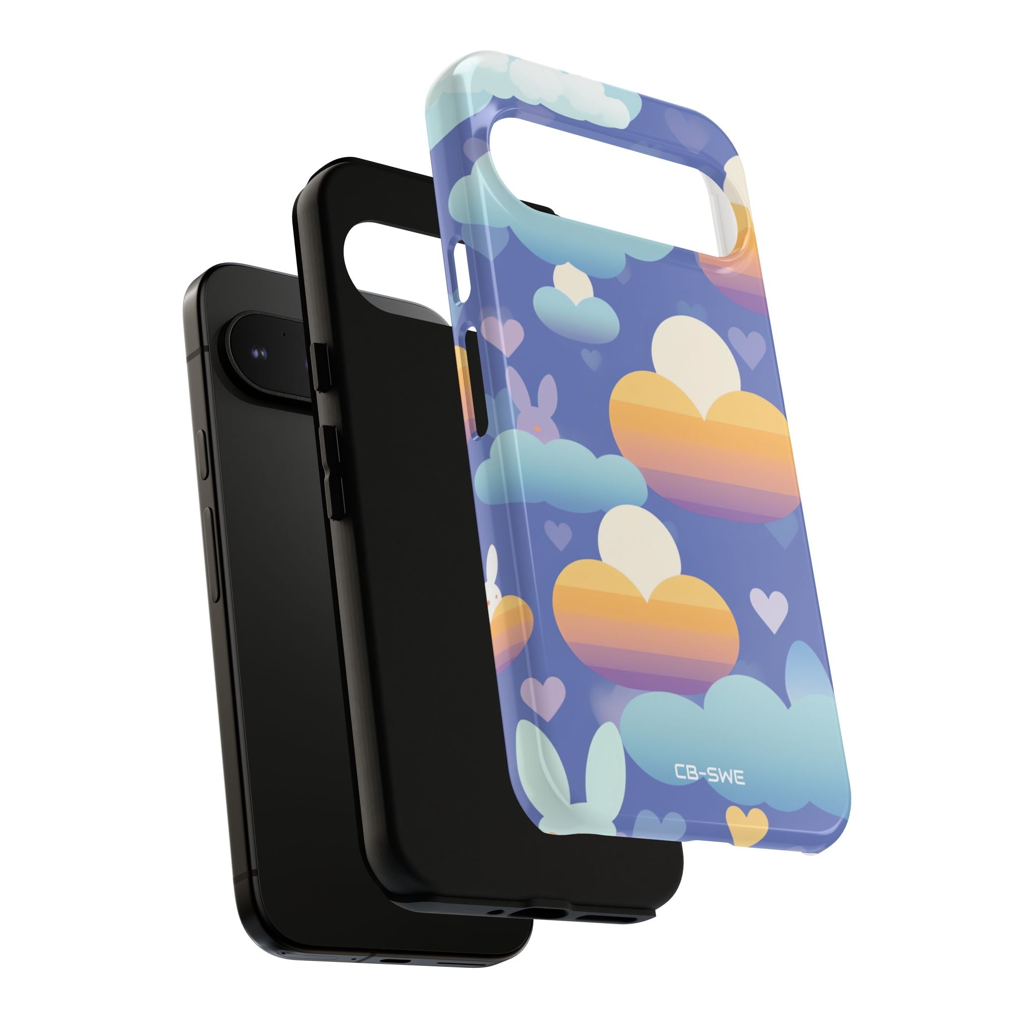 Bunnies Dance Among Clouds - Google Pixel Case