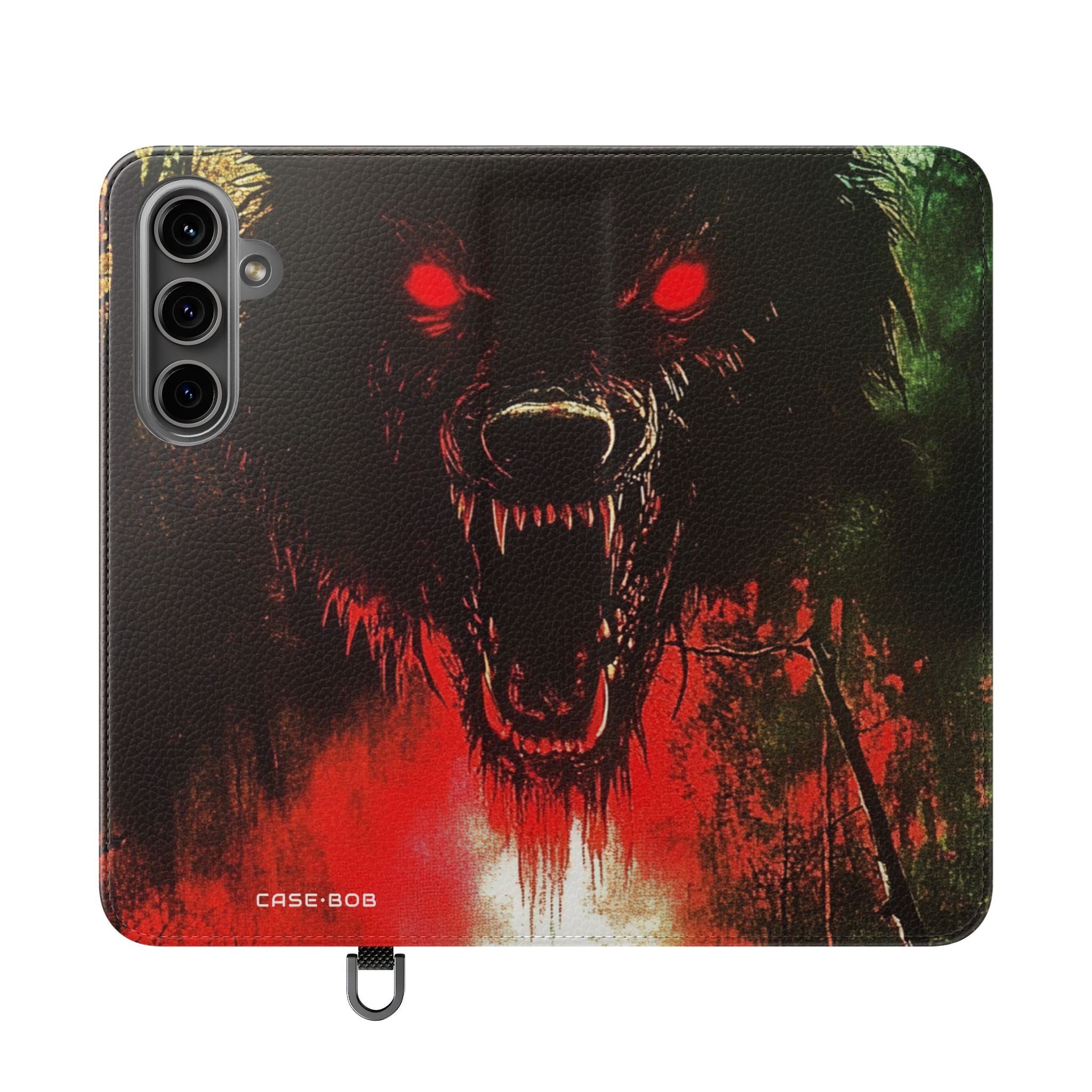 Wolf Moon Glare - Samsung S24 Plus Case - Lompakko