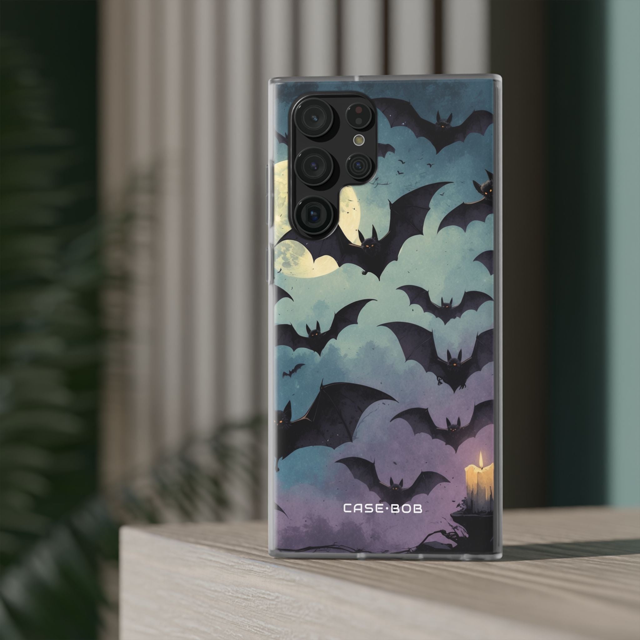 Glowing Bat Swarm Samsung S22 Ultra Case - Soft