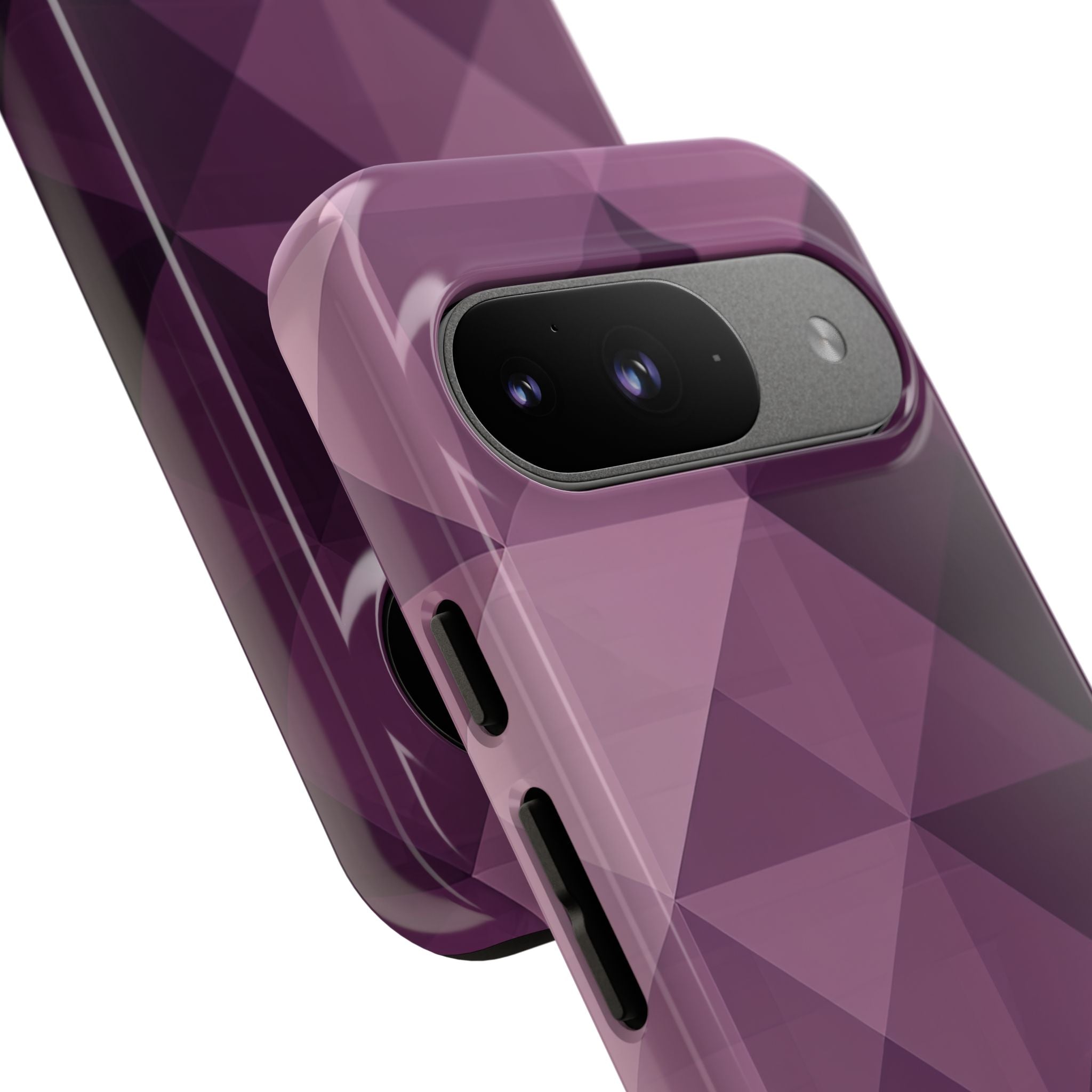Purple Geometric Mosaic Google Pixel 9 - Tough