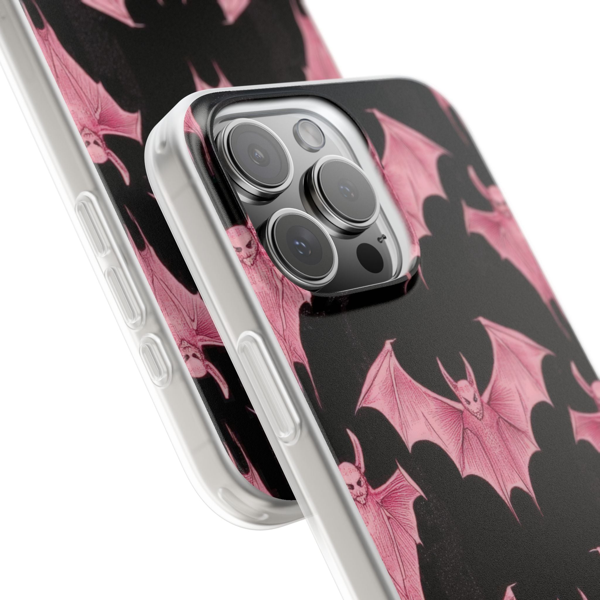 Pink Batwave iPhone 16 Pro Max Case - Soft