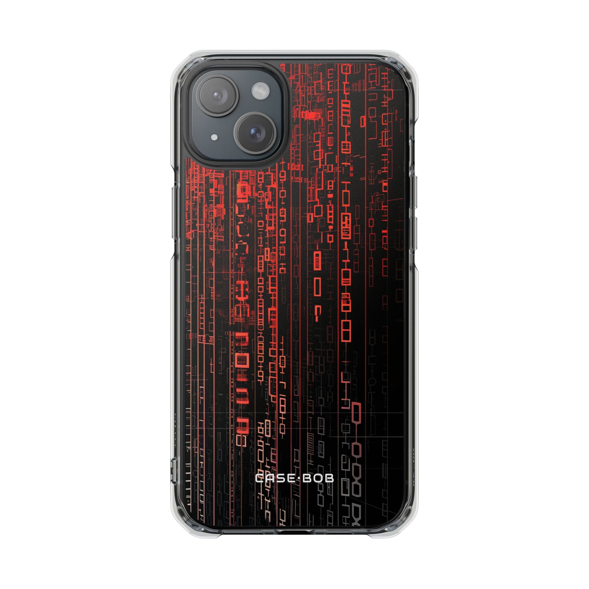 Crimson Glyphs iPhone 15 Plus Case - Impact