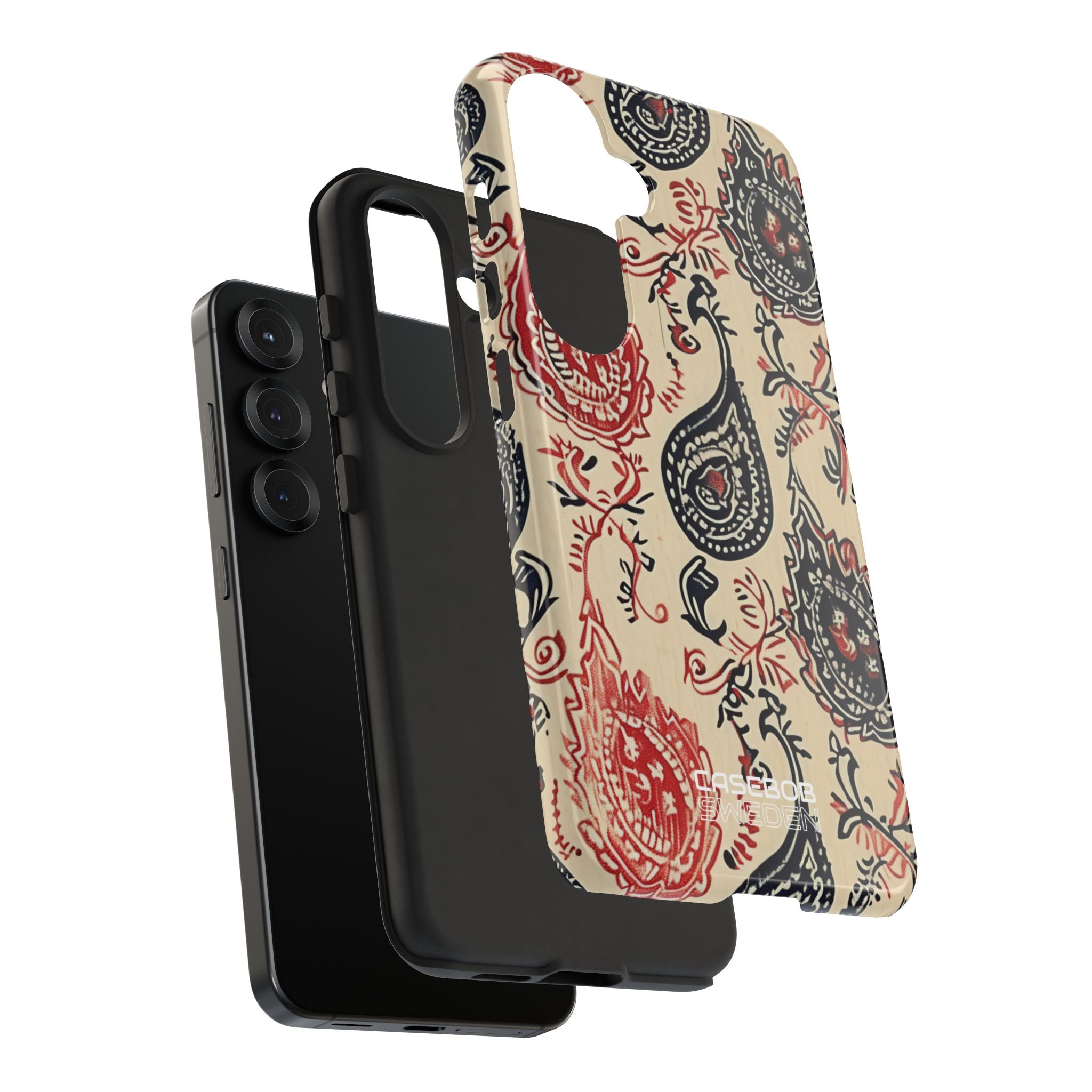 Navy Paisley Swirl Samsung S25 - Tough