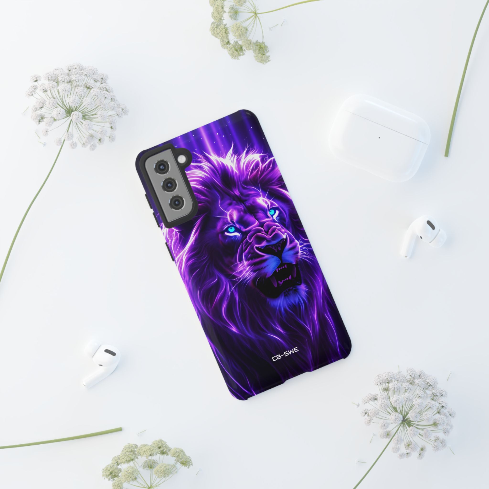 Neon Lion Majesty - Samsung Case