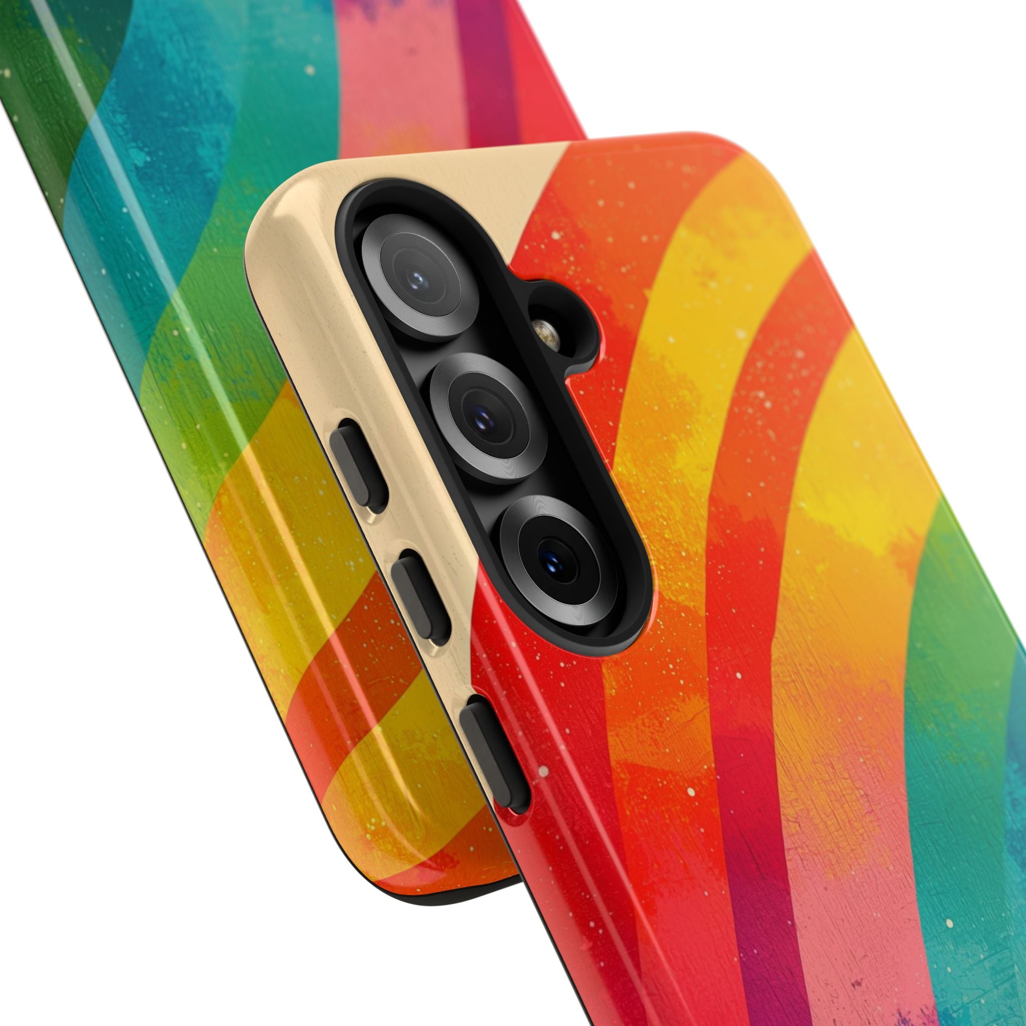 Textured Rainbow Arc Samsung S25 Plus Case - Tough