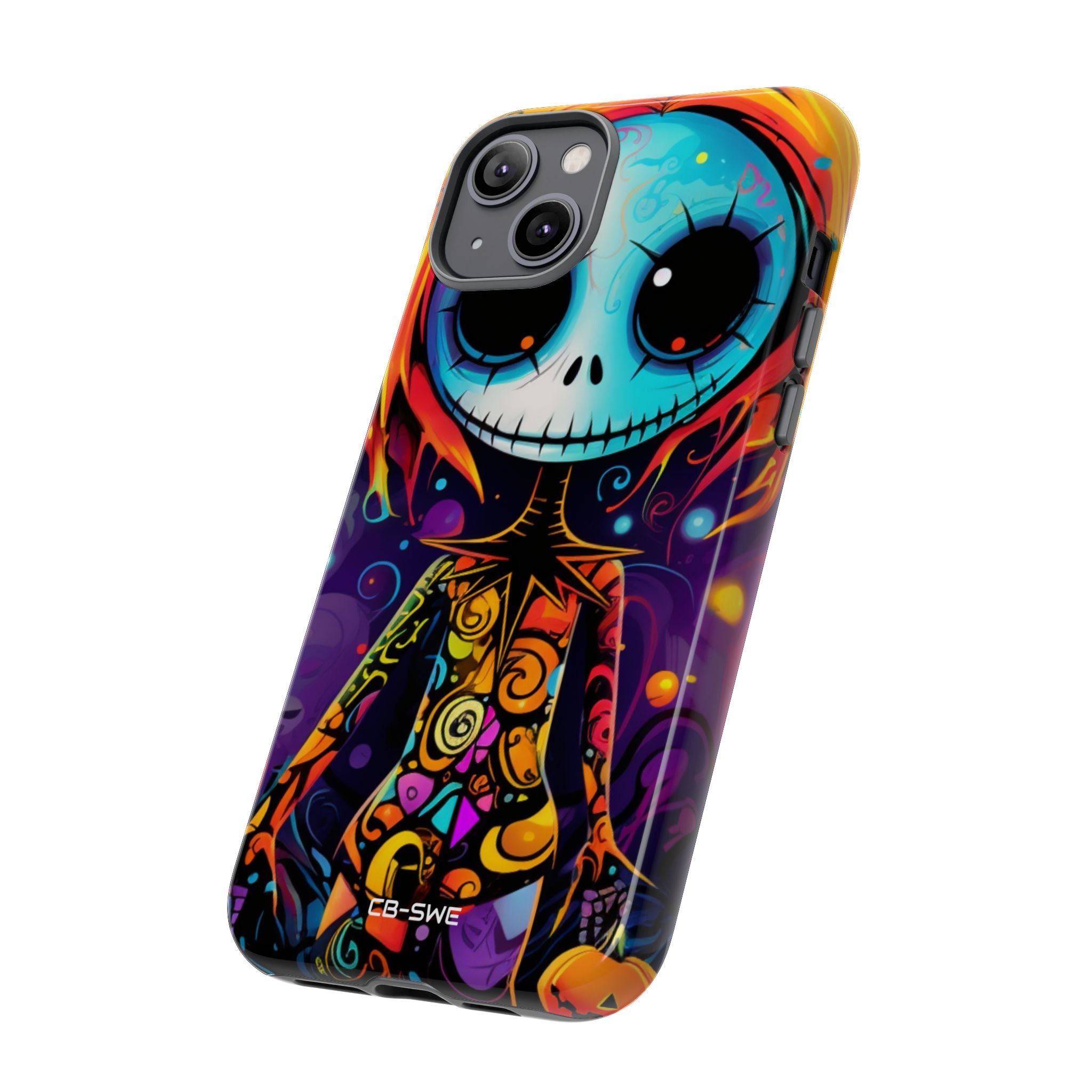 Skeletal Figure Laughs - iPhone Case
