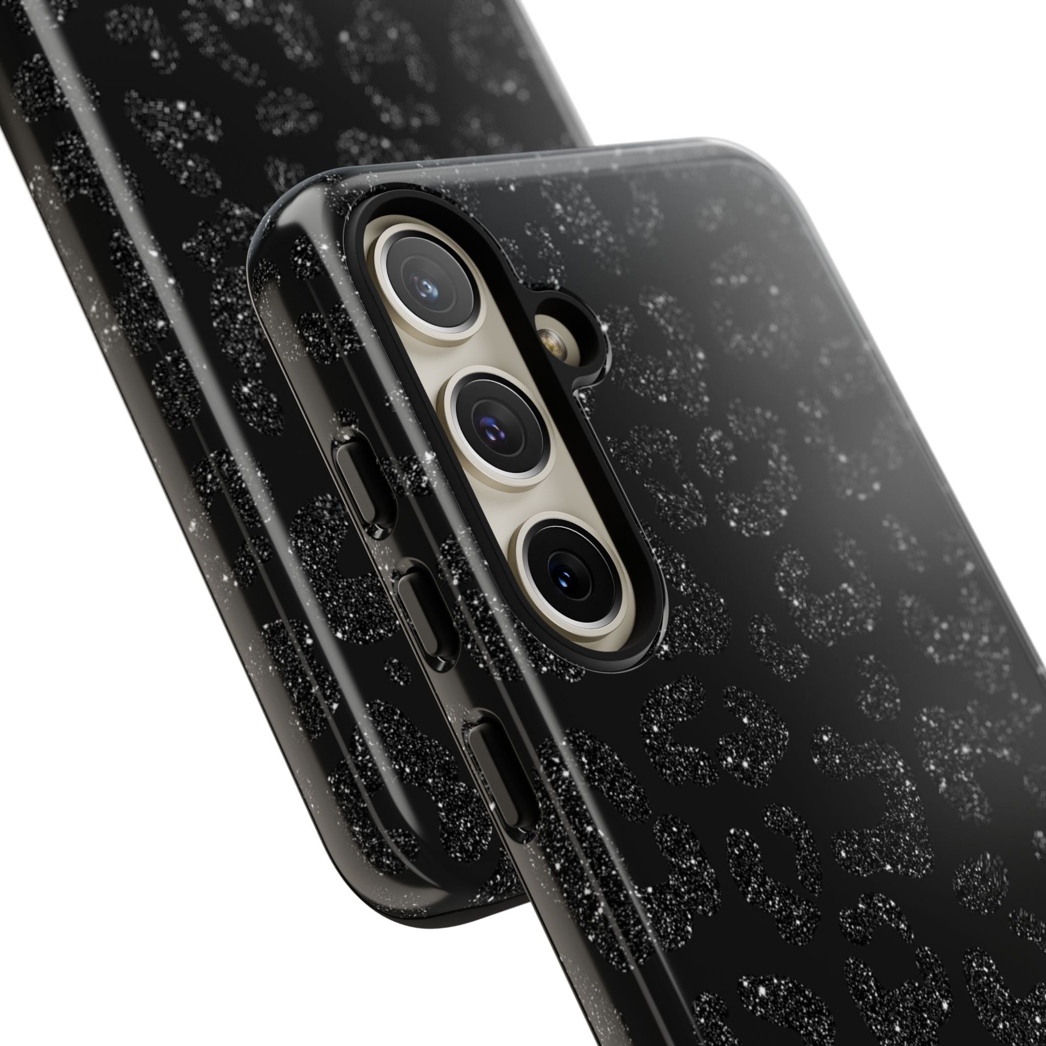 Glittery Leopard Elegance - Samsung Case