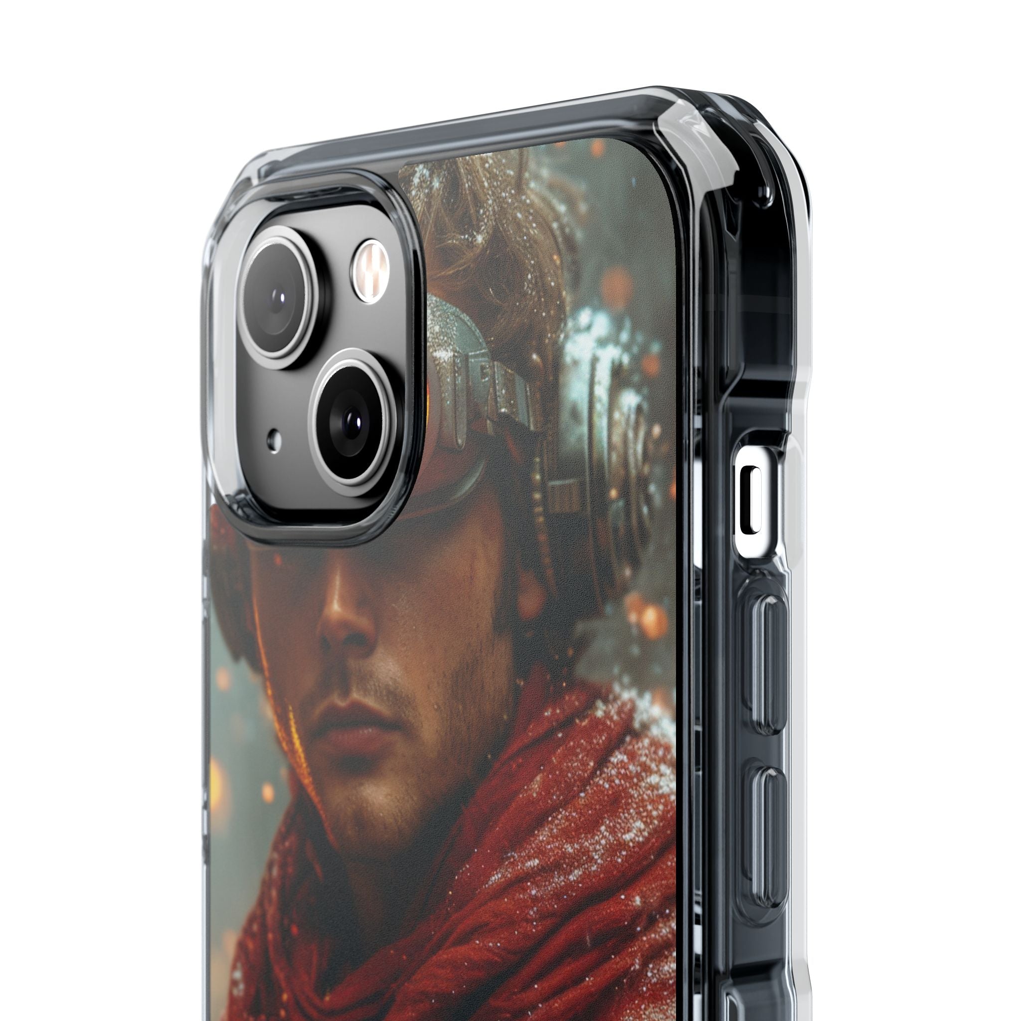 Futuristic Steampunk Explorer iPhone 14 - Impact Clear+