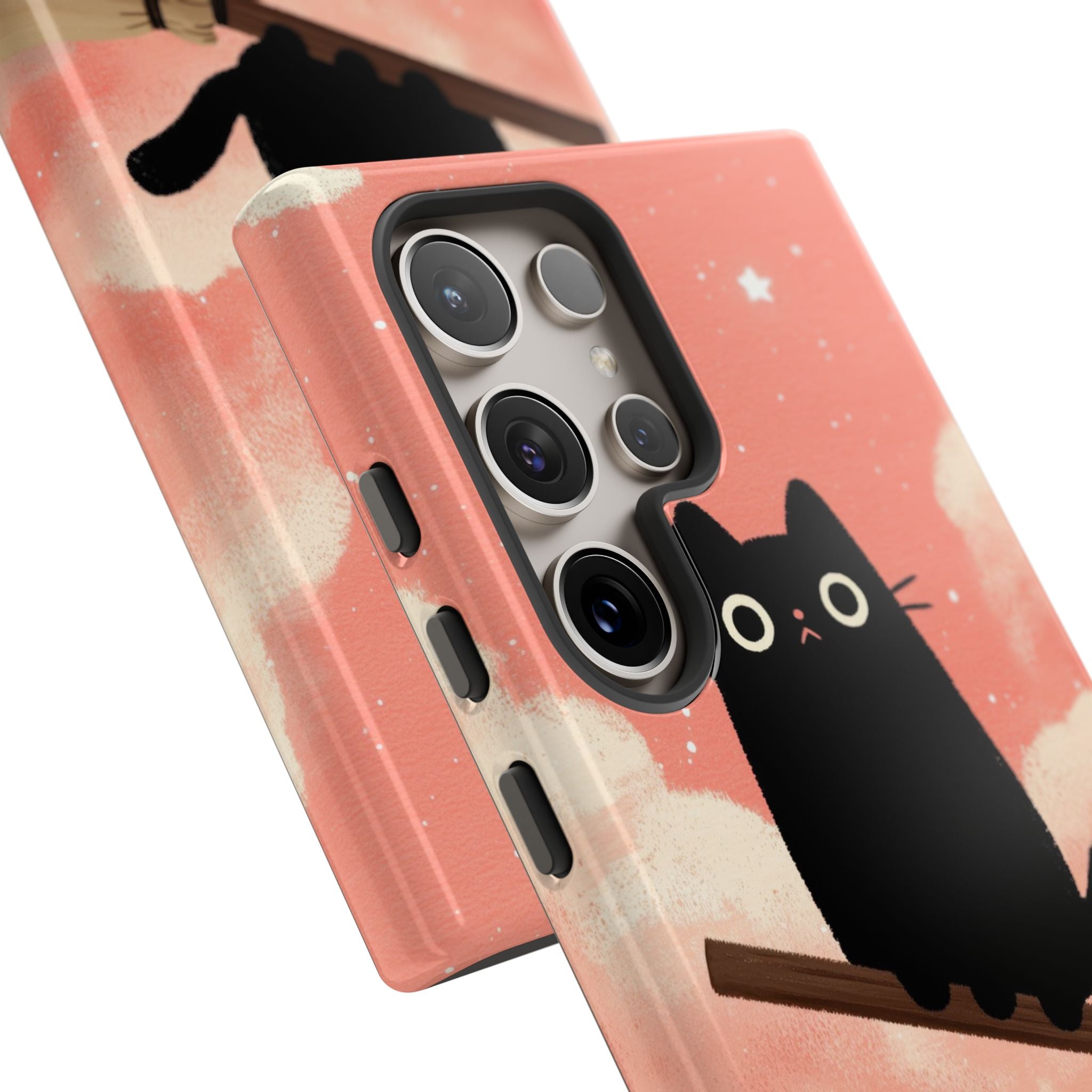 Cat Rides Broom - Samsung Case