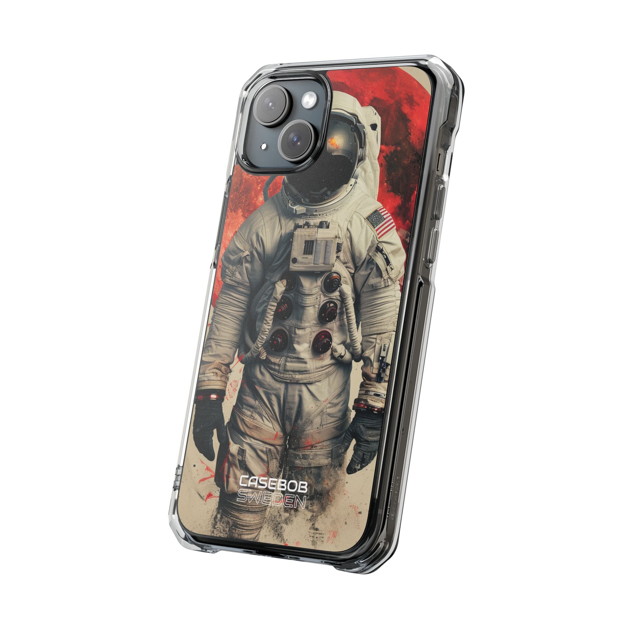 Crimson Spacewalk Dream iPhone 15 - Impact Clear+