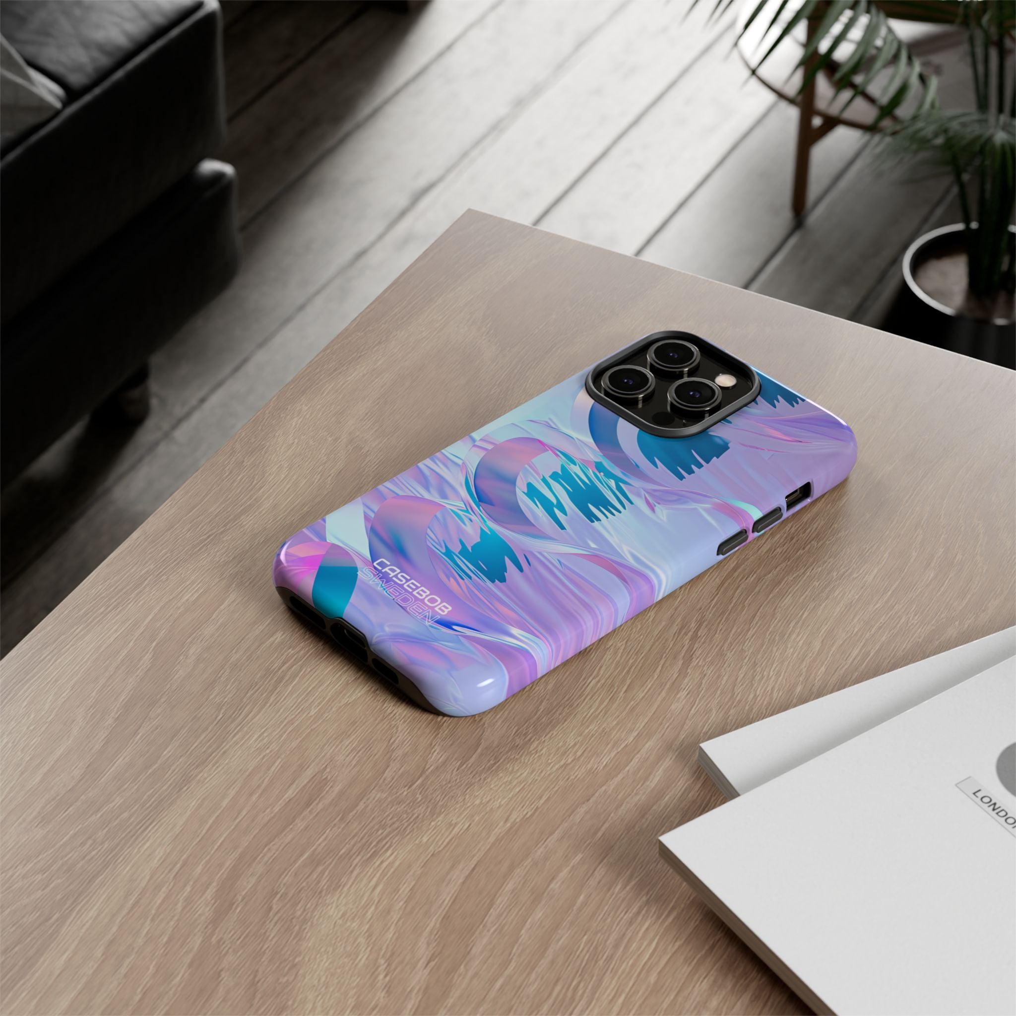 Iridescerende Stromende Golven iPhone 14 - Tough