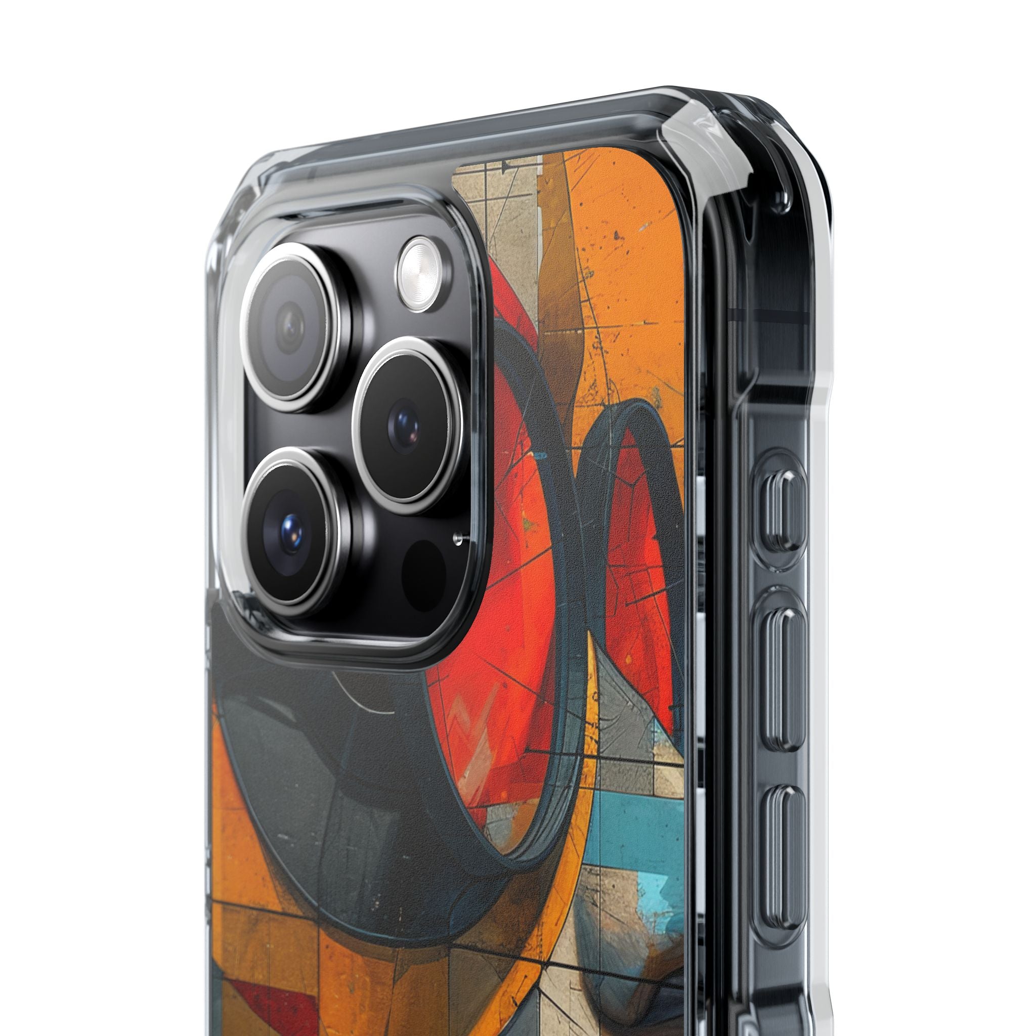 Futuristic Cubist Visions iPhone 15 - Impact Clear+