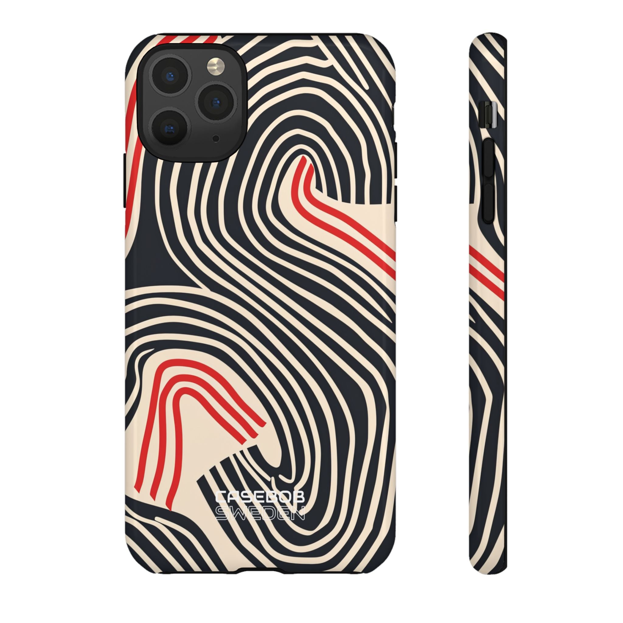 Wavy Red Flow iPhone 11 - Tough