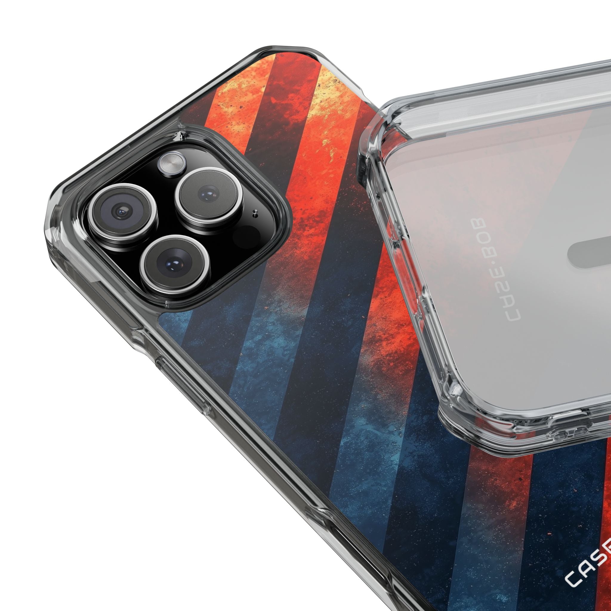 Diagonal Stripes Blaze iPhone 16 Pro Max Case - Impact