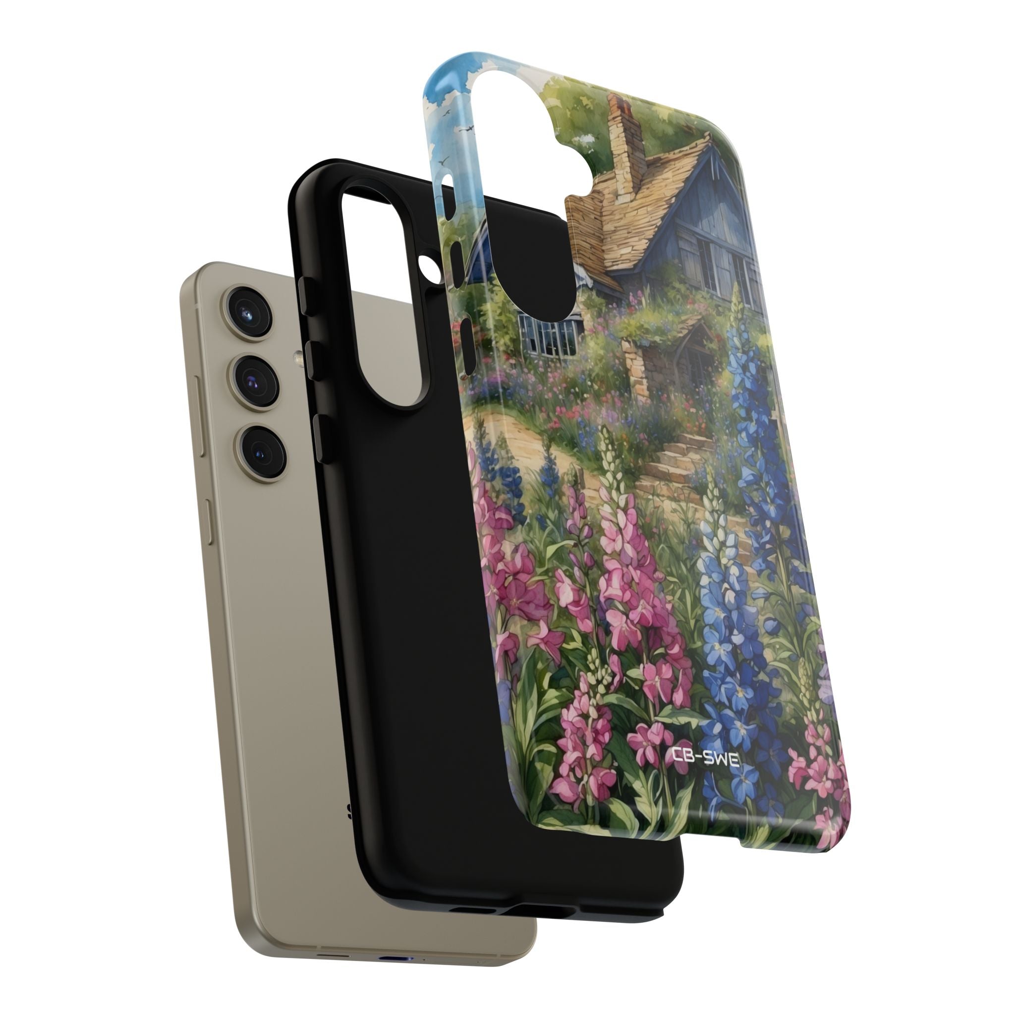 Cottage Surrounded Blossoms - Samsung Case