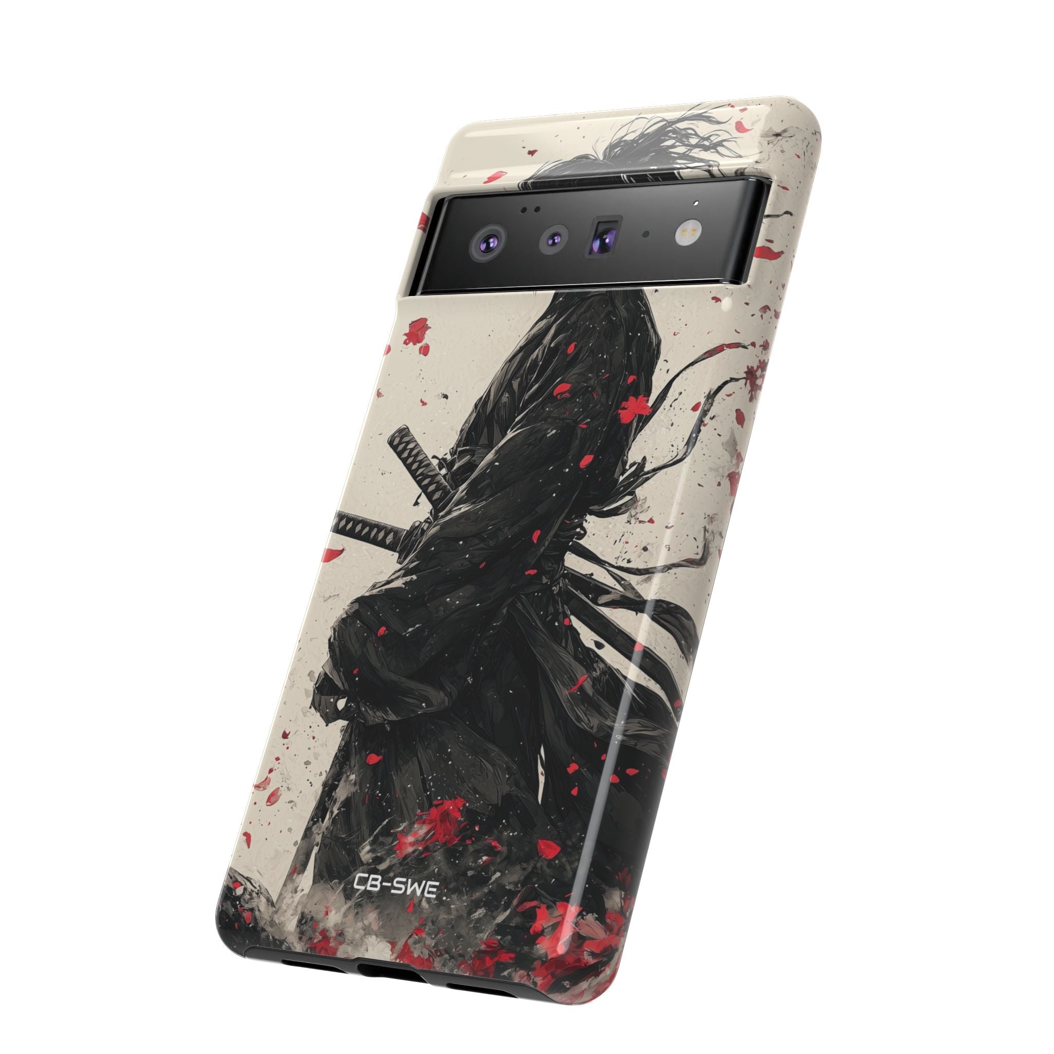 Falling Samurai Petals - Google Pixel Case
