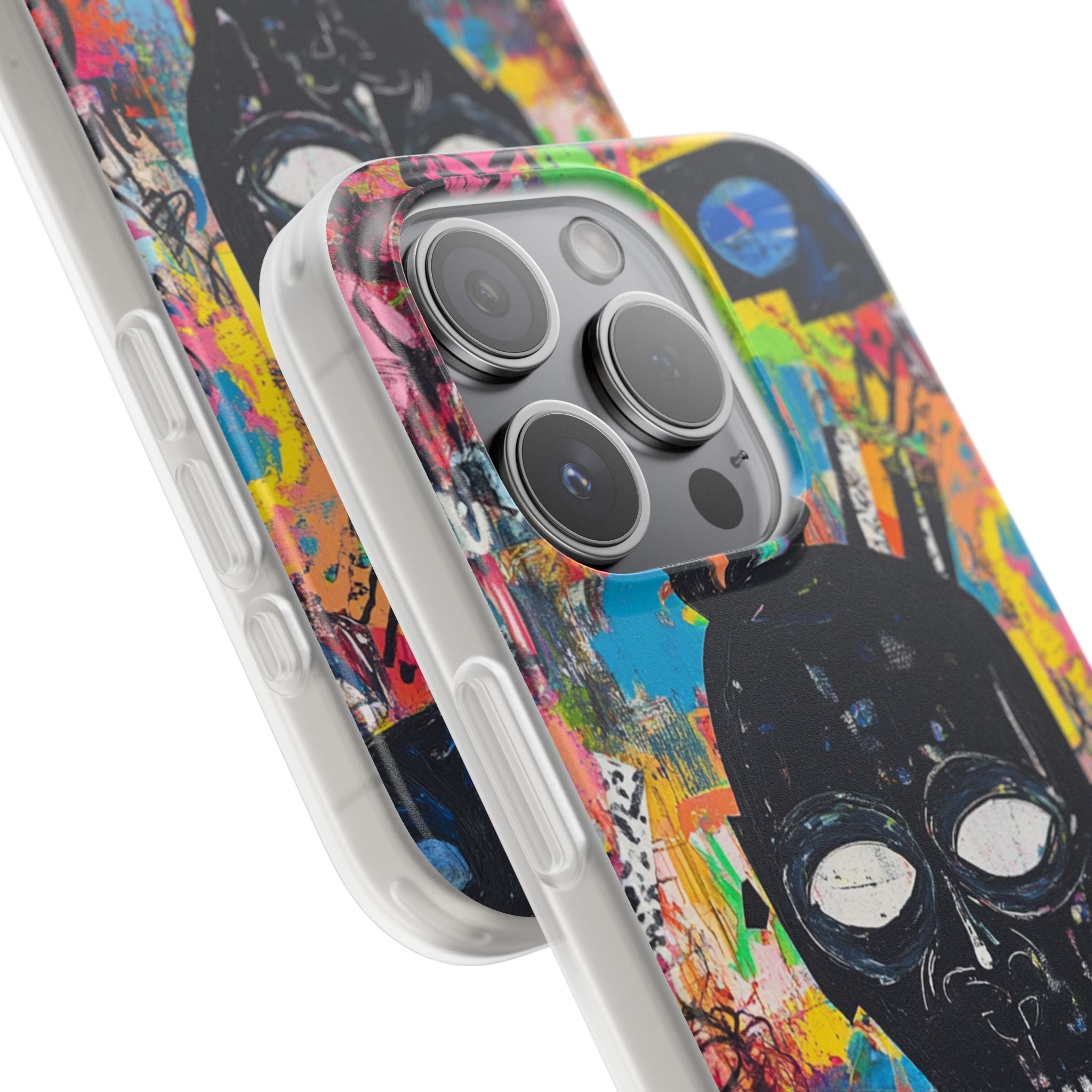 Skull Vortex iPhone 15 Pro Case - Soft