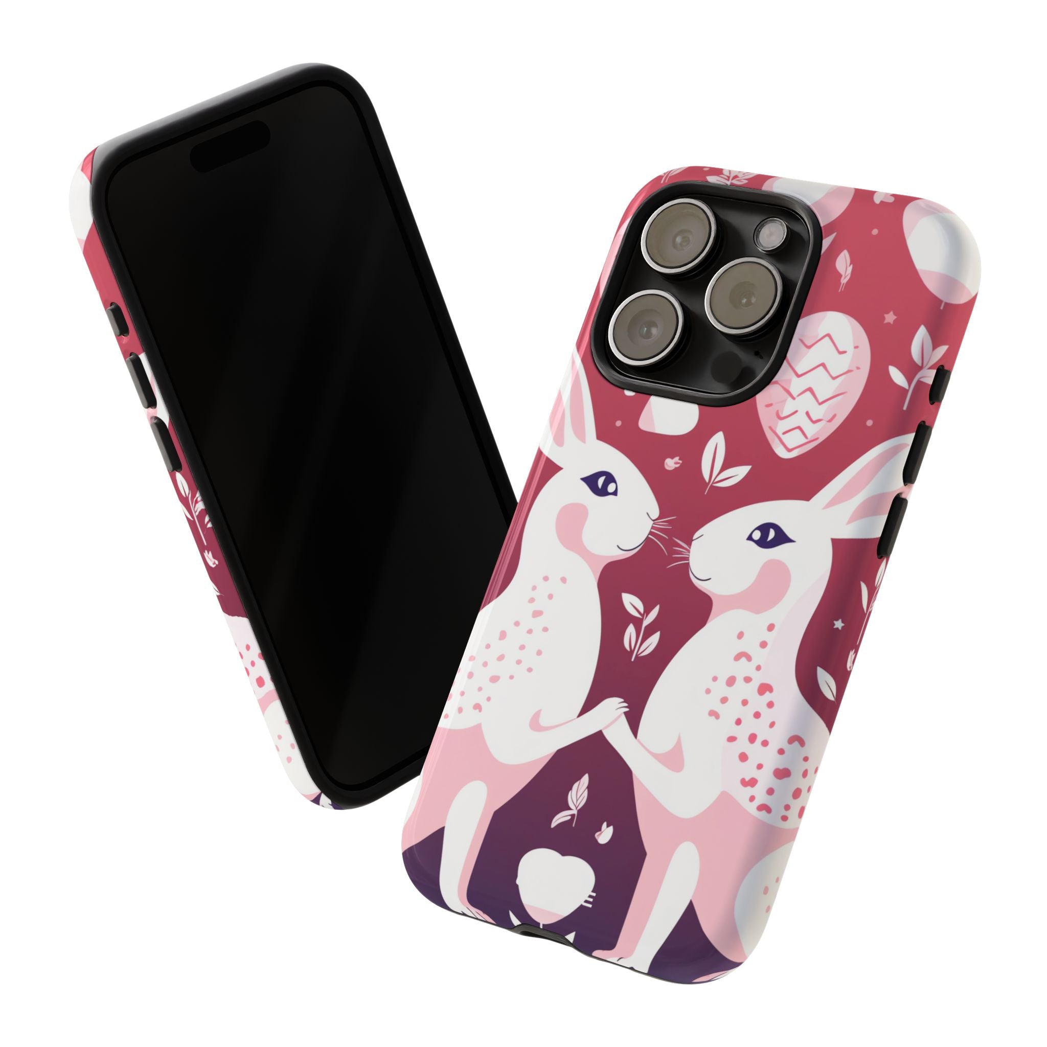 Rabbits Share Joy - iPhone Case