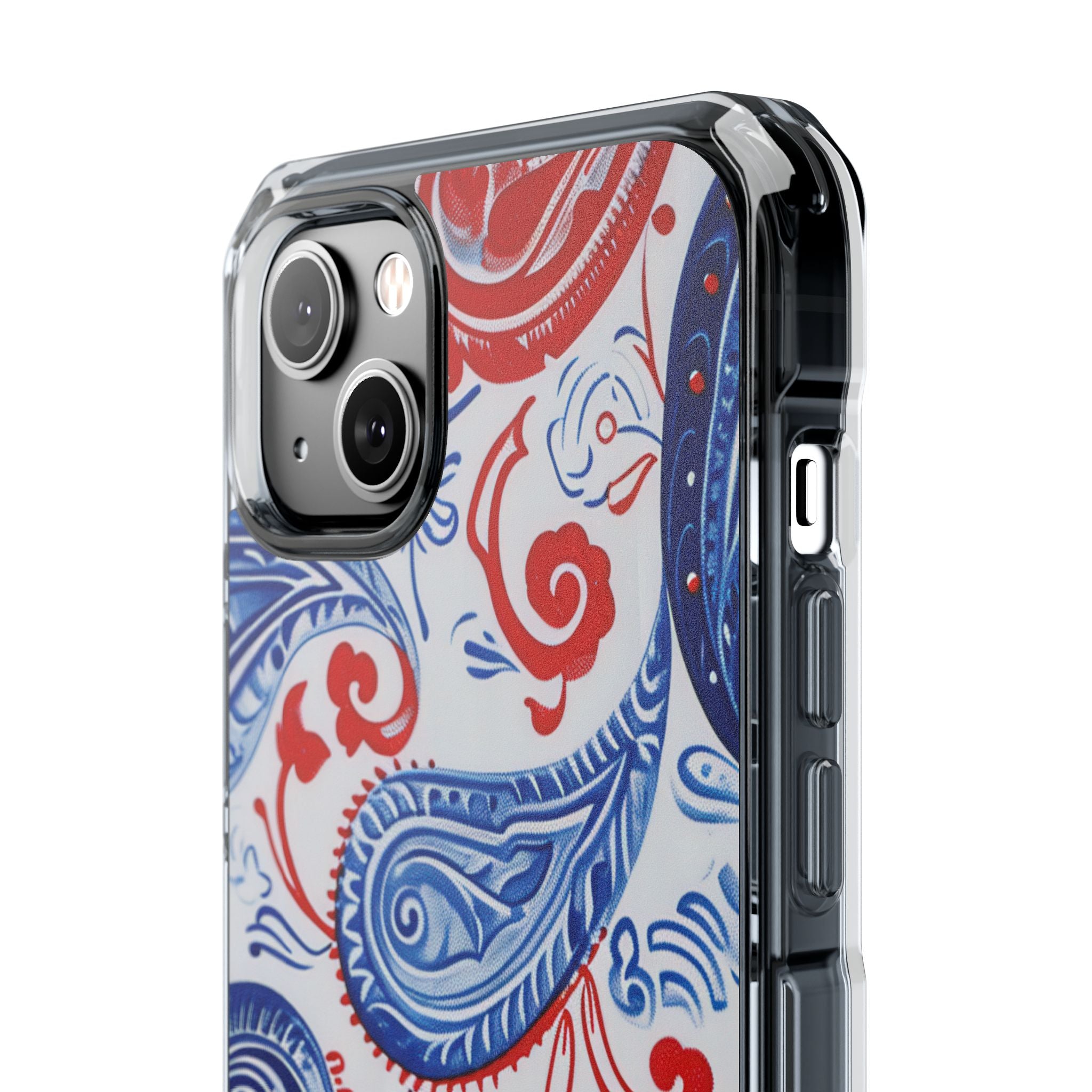 Vibrant Paisley Swirls iPhone 14 - Impact Clear+