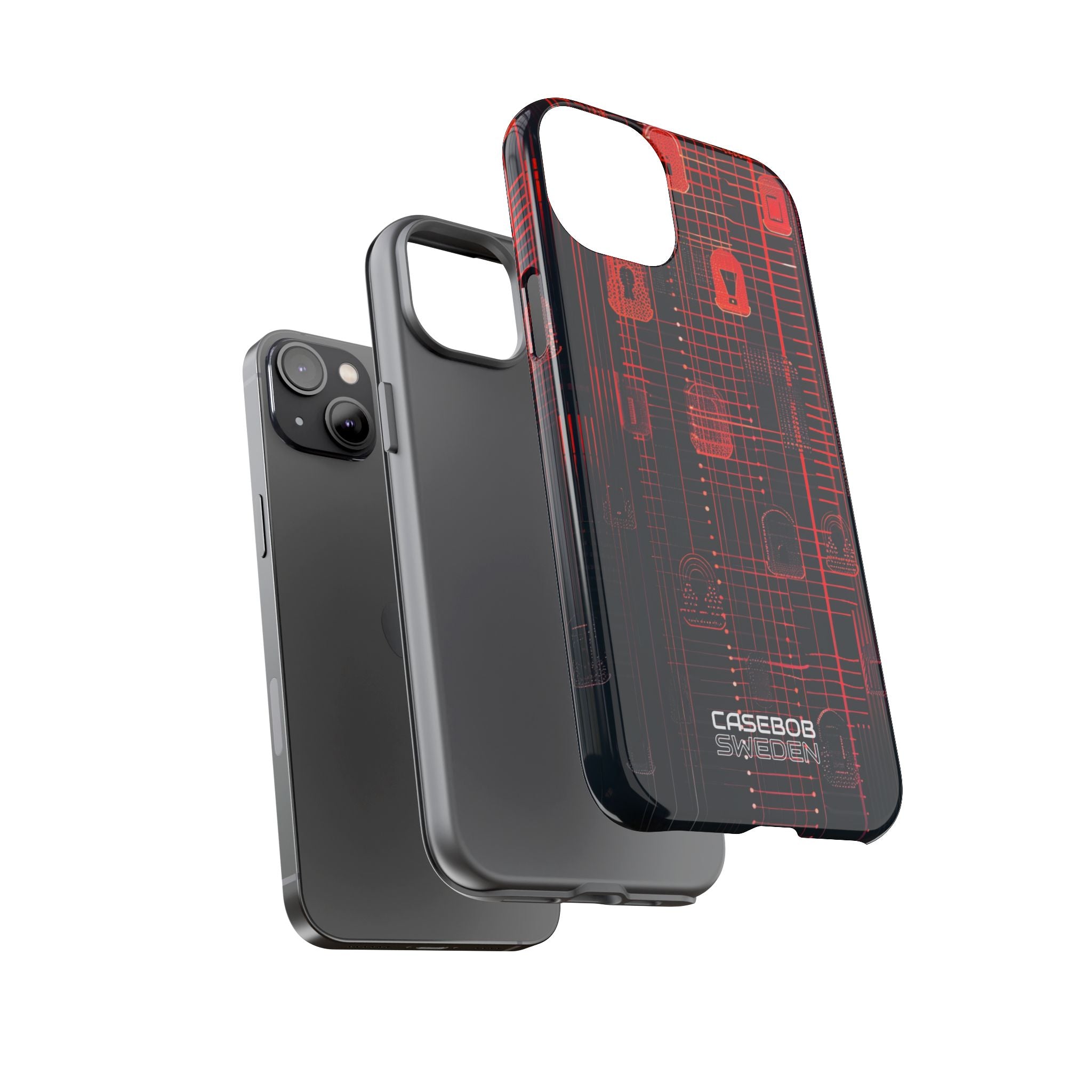 Cyber Locks Grid iPhone 14 - Resistente