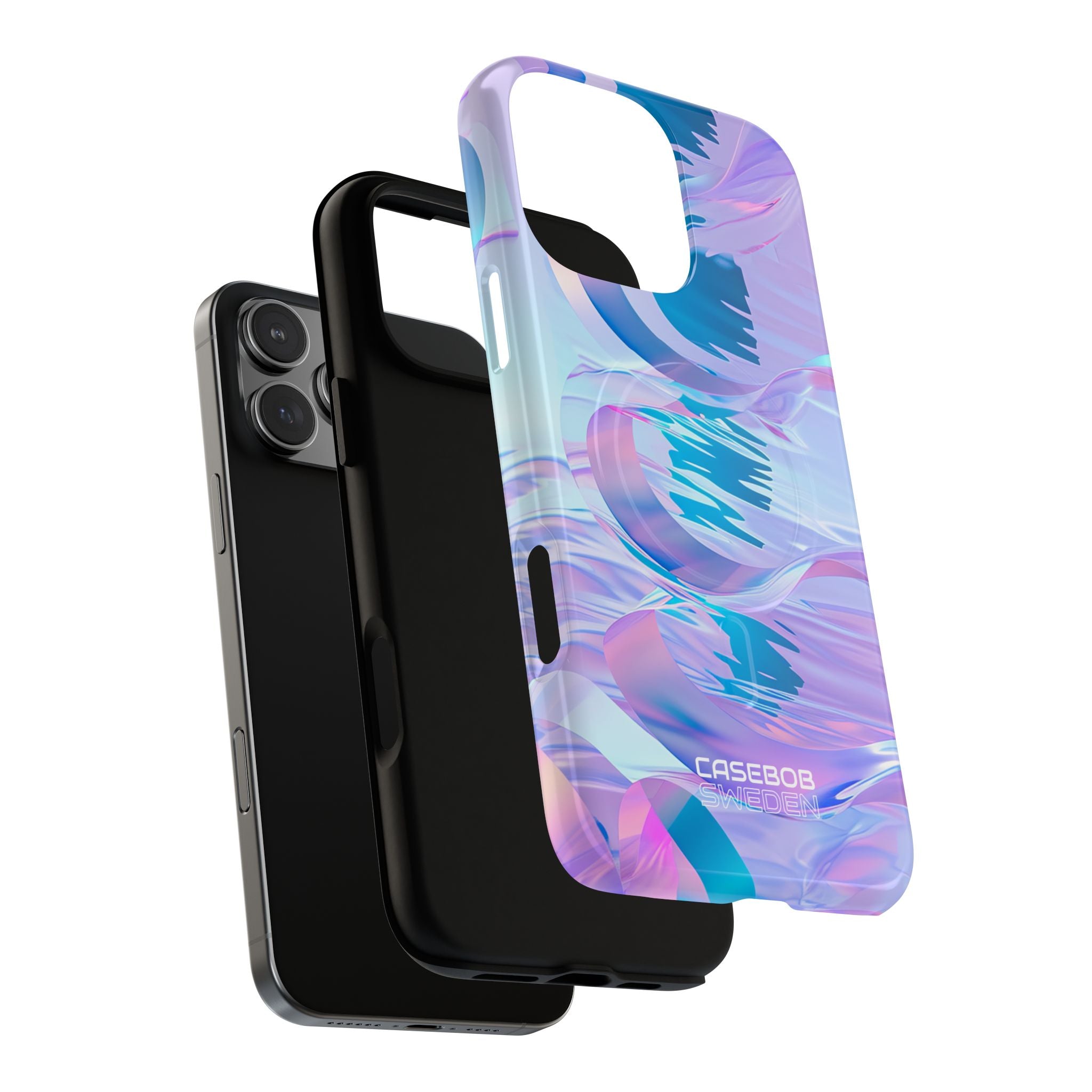 Iridescent Flowing Waves iPhone 16 - Tough+