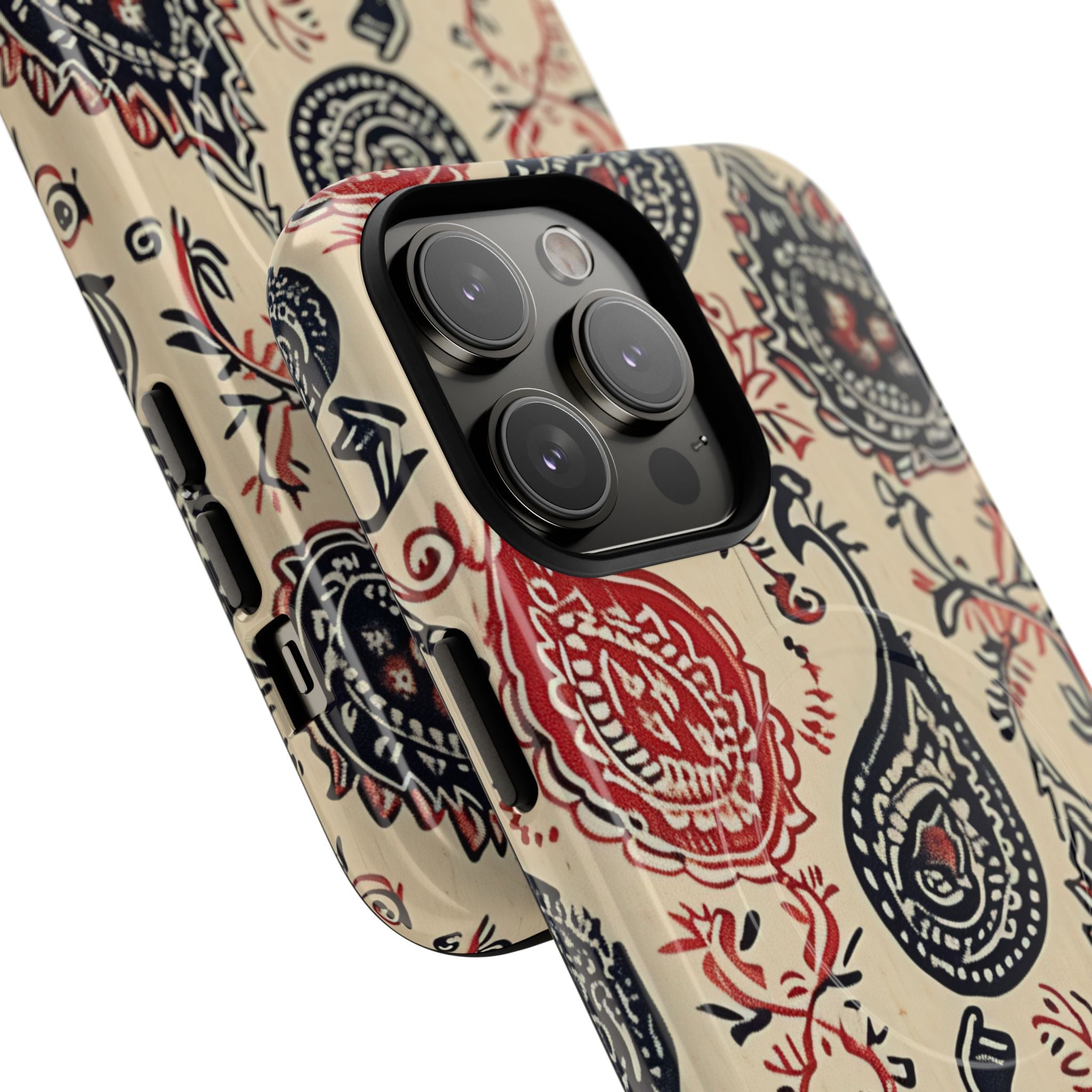 Navy Paisley Swirl iPhone 14 - Tough+