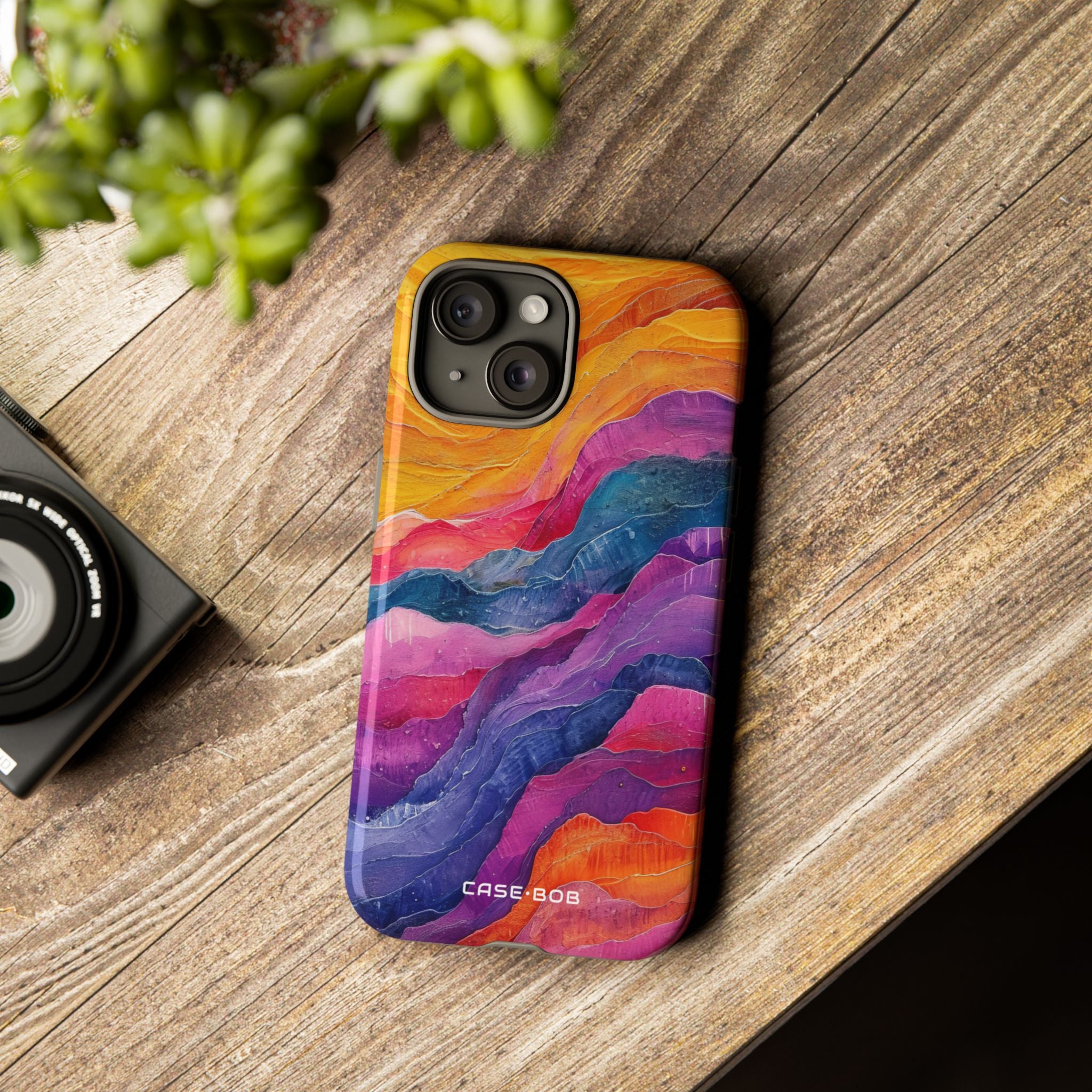 Vibrant Flow iPhone 15 Case - Tough