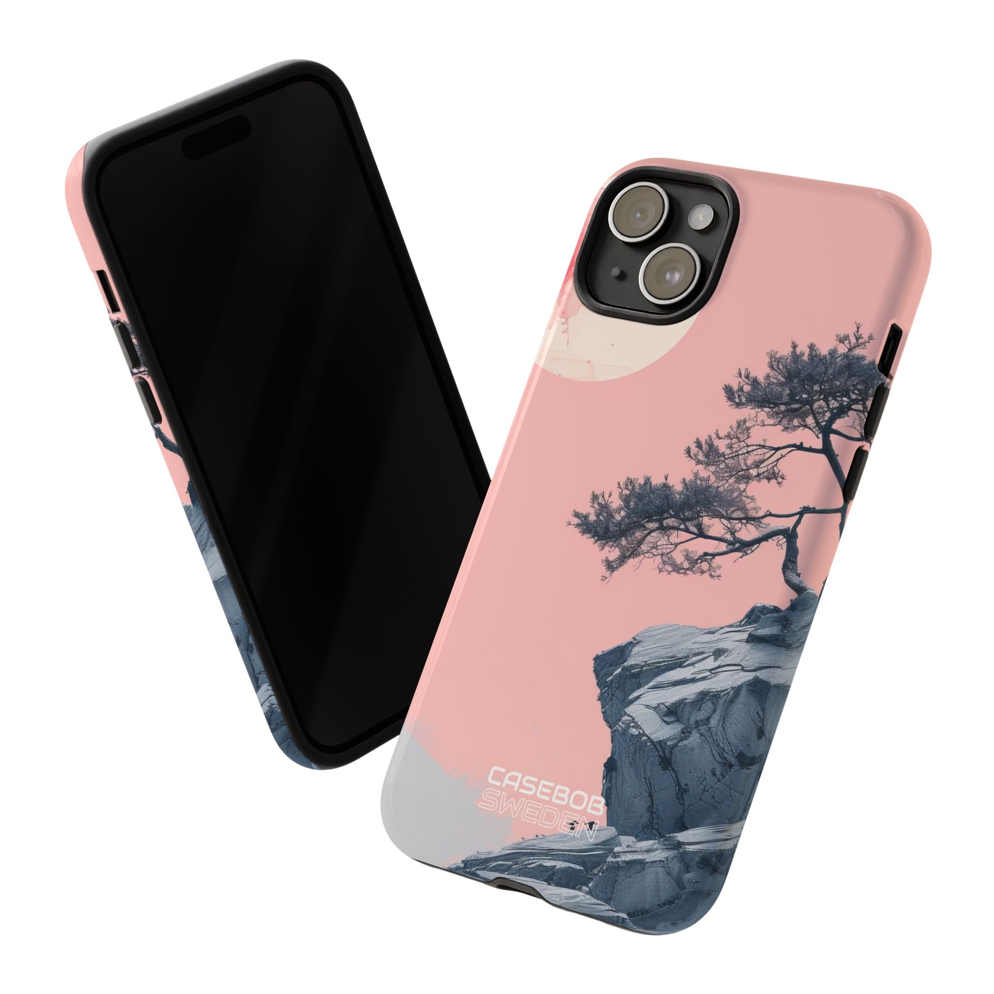 Solitudine sulla scogliera rosa iPhone 15 - Tough