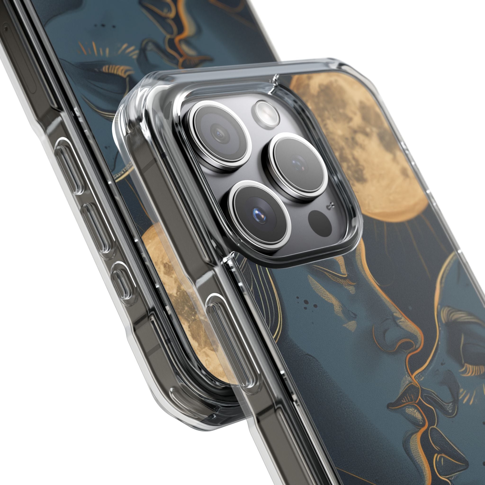 Moonlit Lovers Whisper iPhone 15 - Impact Clear+