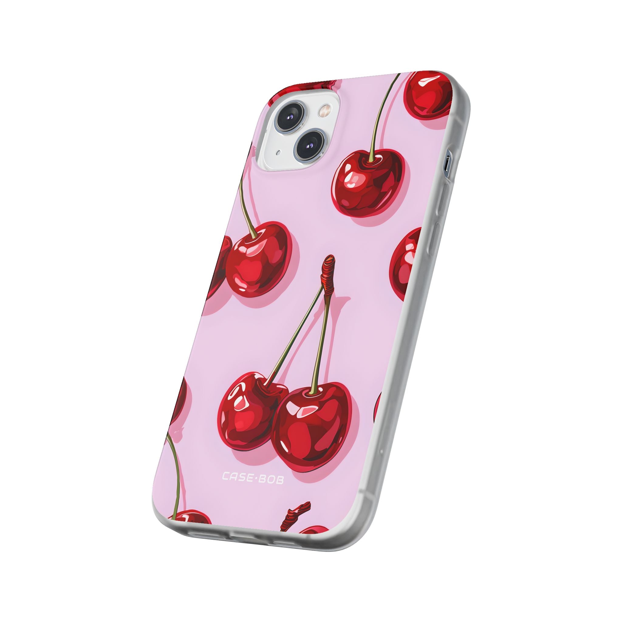 Glossy Cherry Burst iPhone 14 Plus Case - Soft