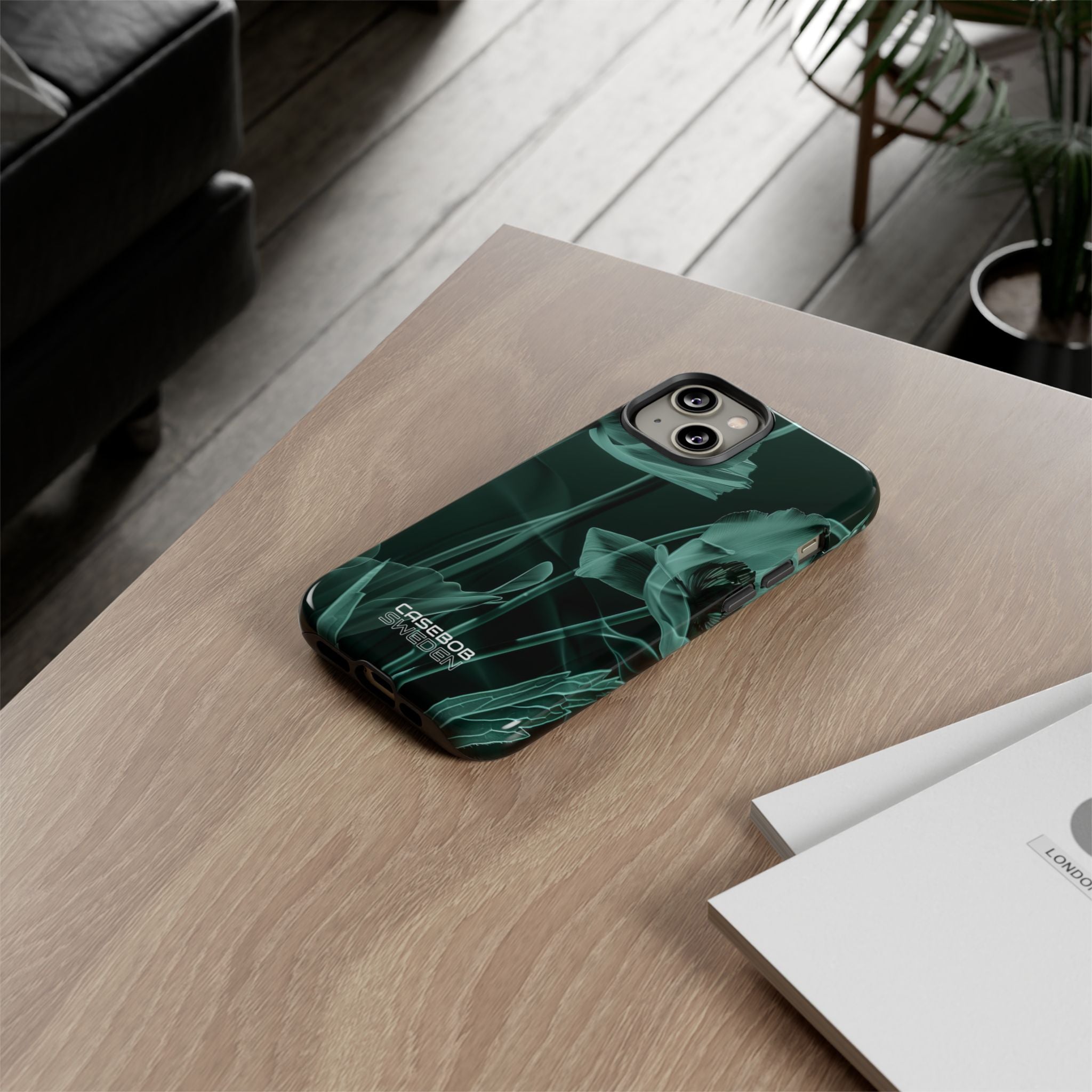 Teal Bloom Radiance iPhone 14 - Tough