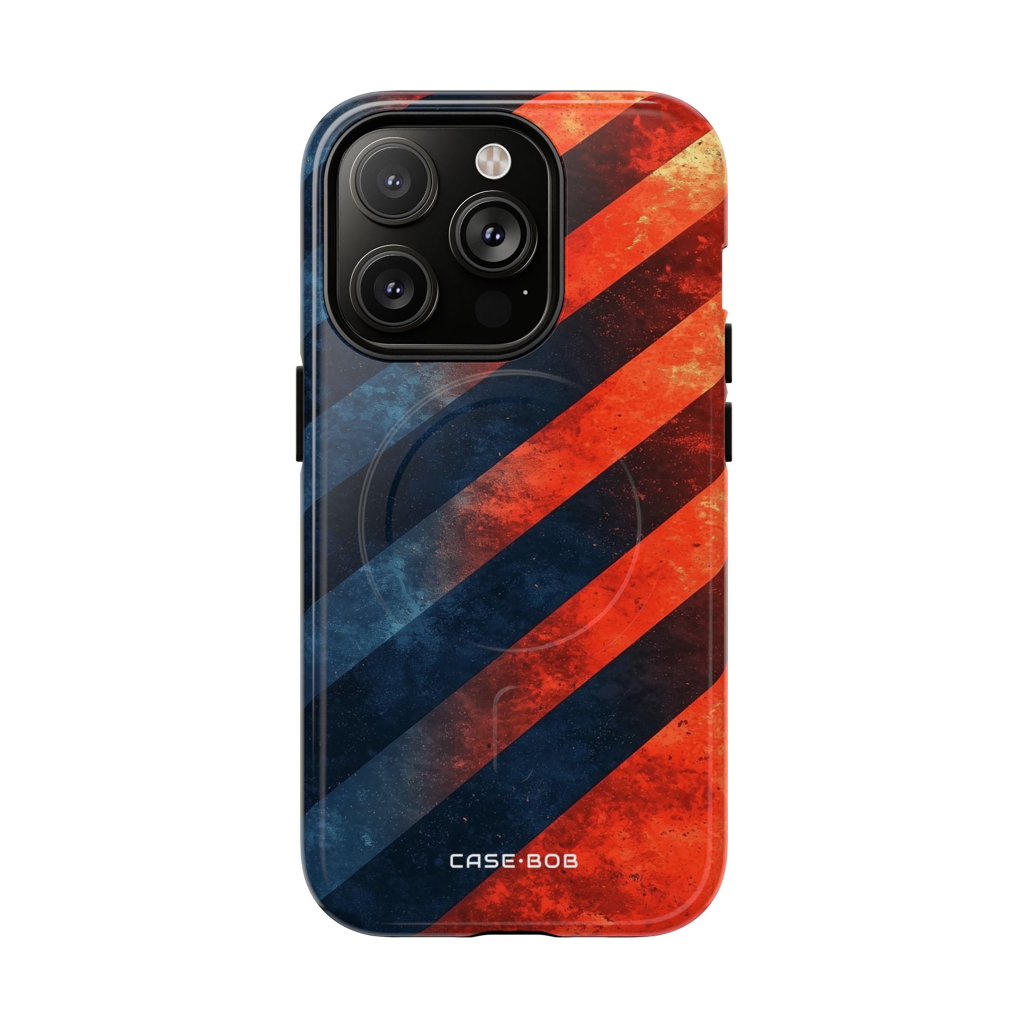 Diagonal Stripes Blaze iPhone 14 Pro Case - Tough+
