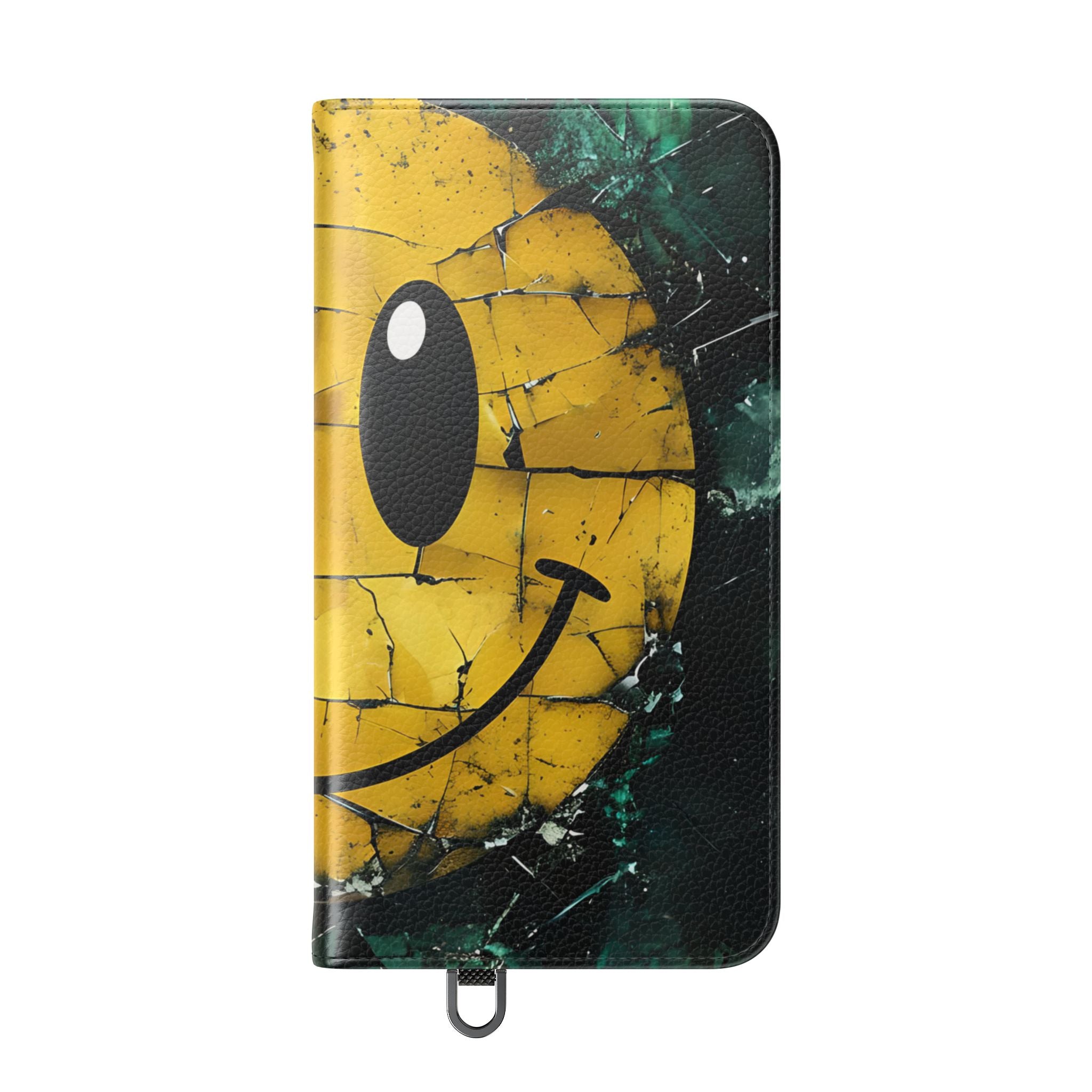 Cracked Smiley - Samsung S24 Plus Case - Wallet