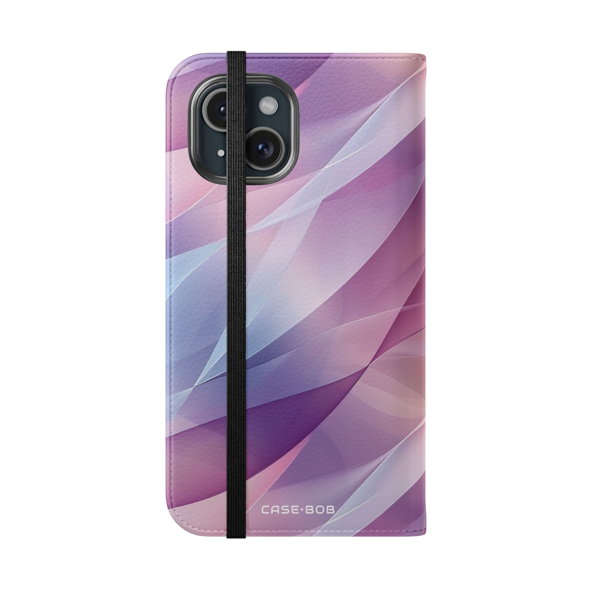 Pink Leafwave - iPhone 15 Case - Wallet