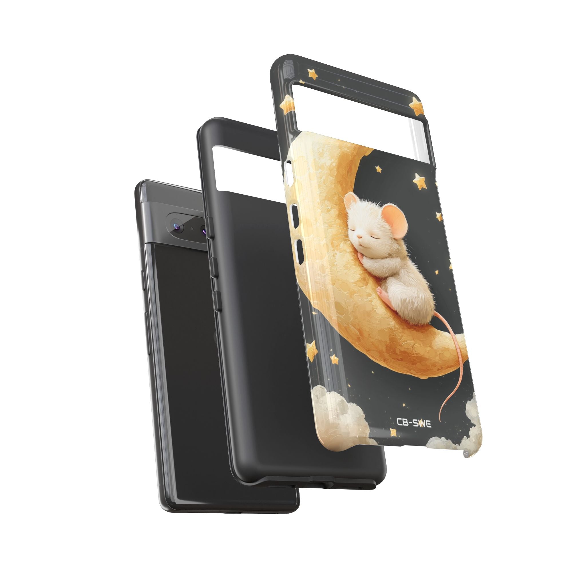 Moon Cradles Mouse - Google Pixel Case