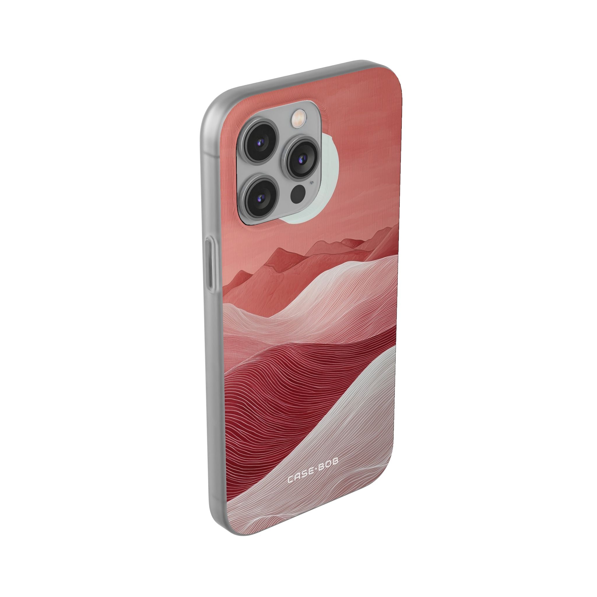 White Orb Dunes iPhone 14 Pro Max Case - Soft