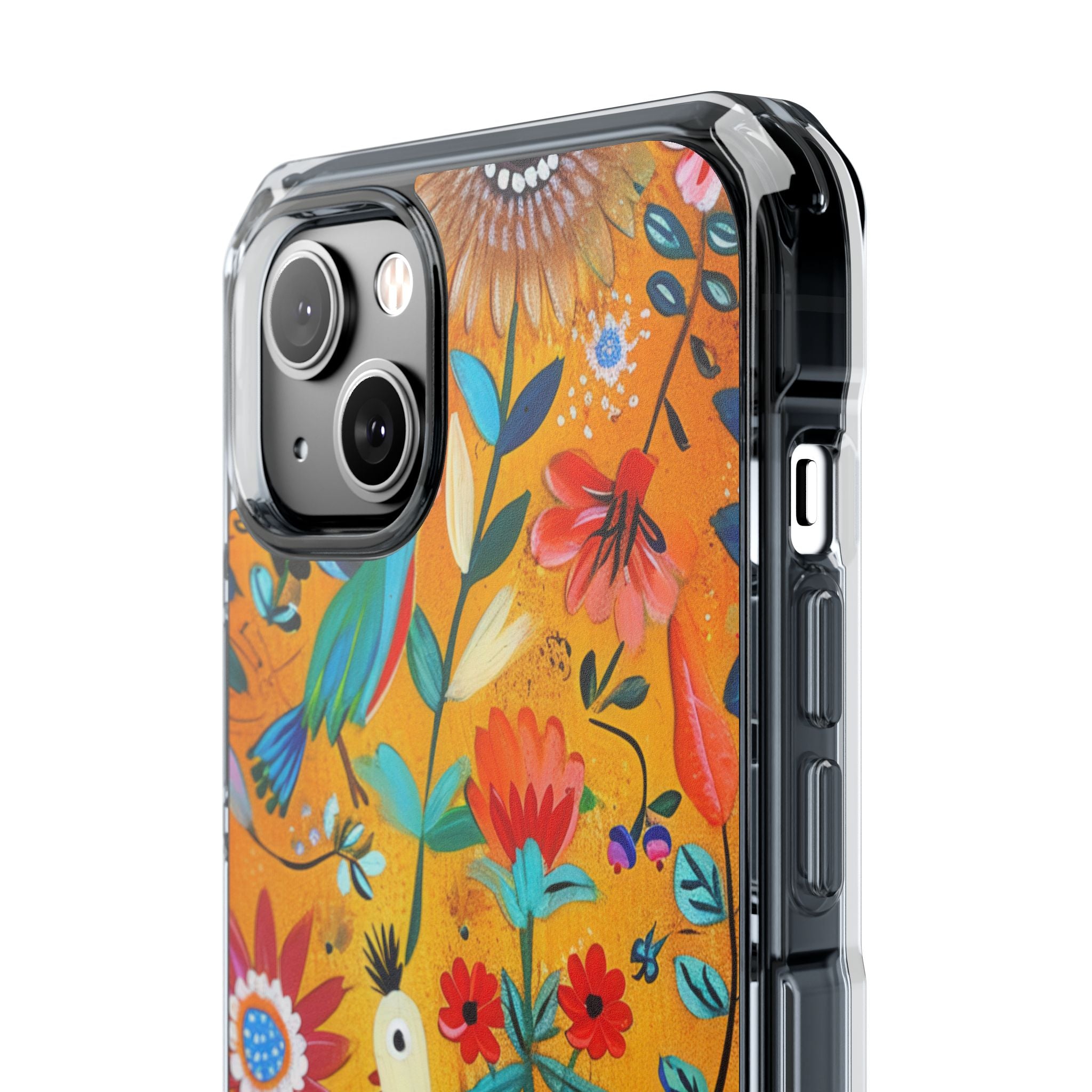 Whimsical Birds Garden iPhone 14 - Impact Clear+