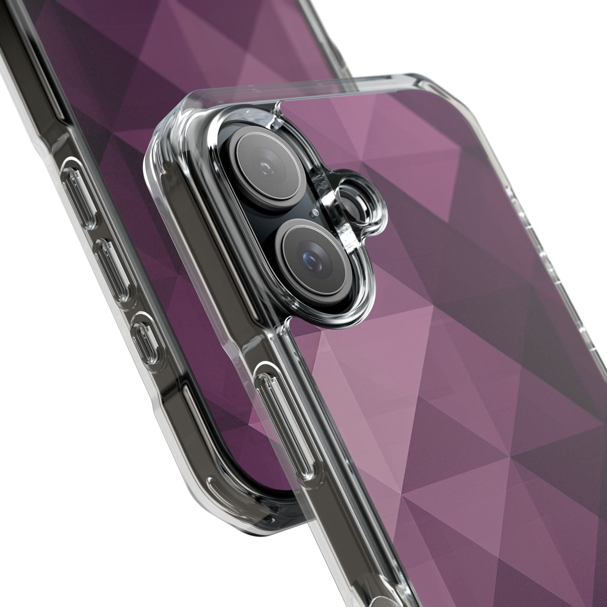 Purple Geometric Mosaic iPhone 16 - Impact Clear+