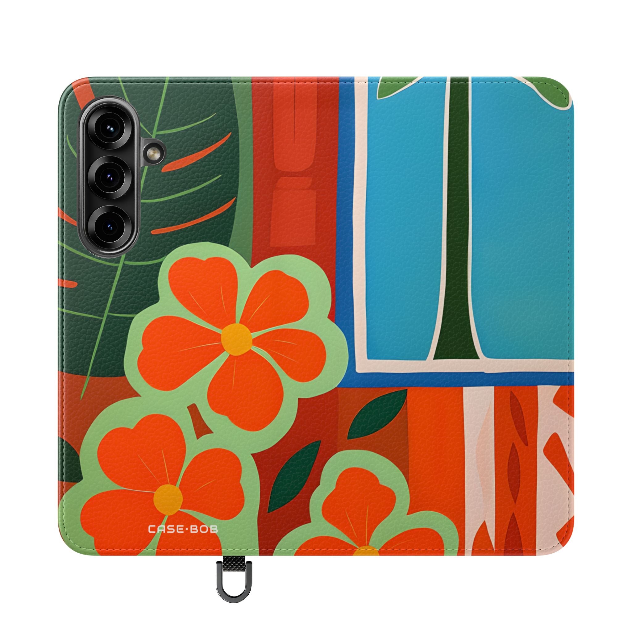 Orange Blossom Mosaic - Samsung S25 Case - Lompakko