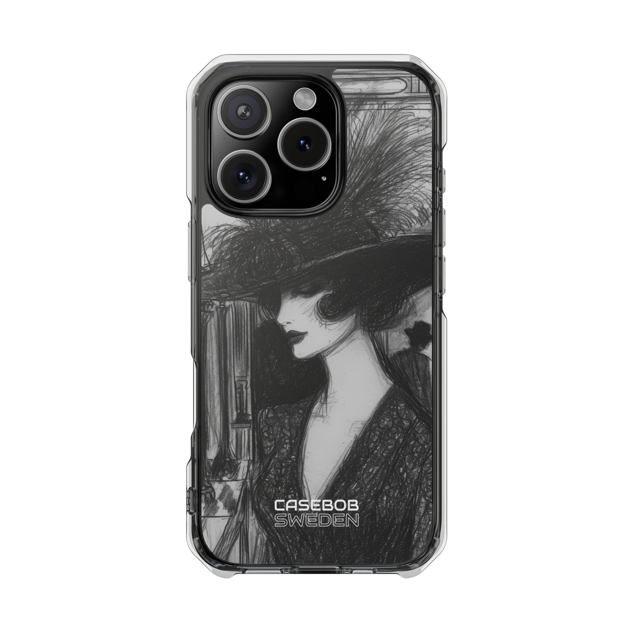 Vintage Feather Elegance iPhone 16 - Impact Clear+