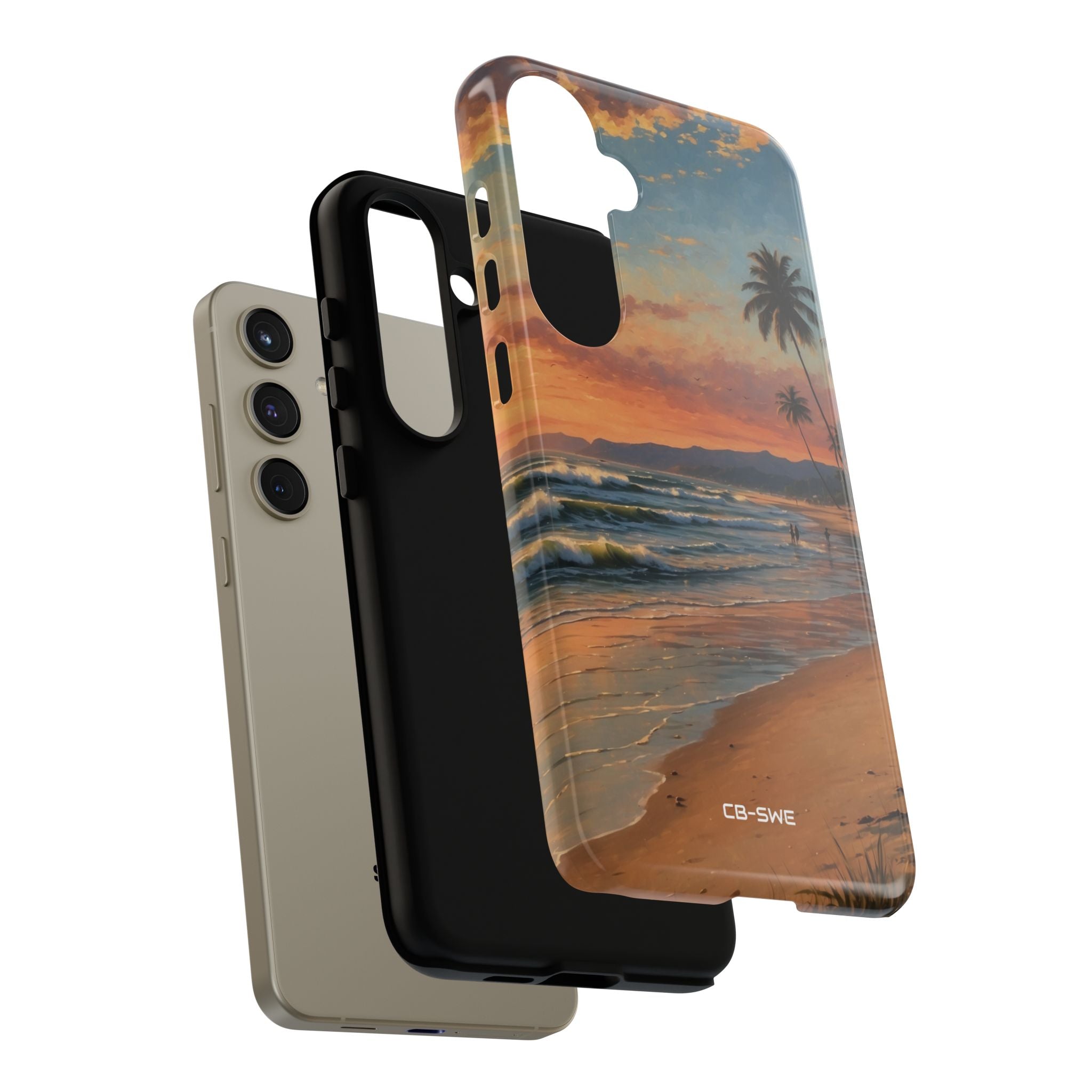 Golden Waves Embrace - Samsung Case