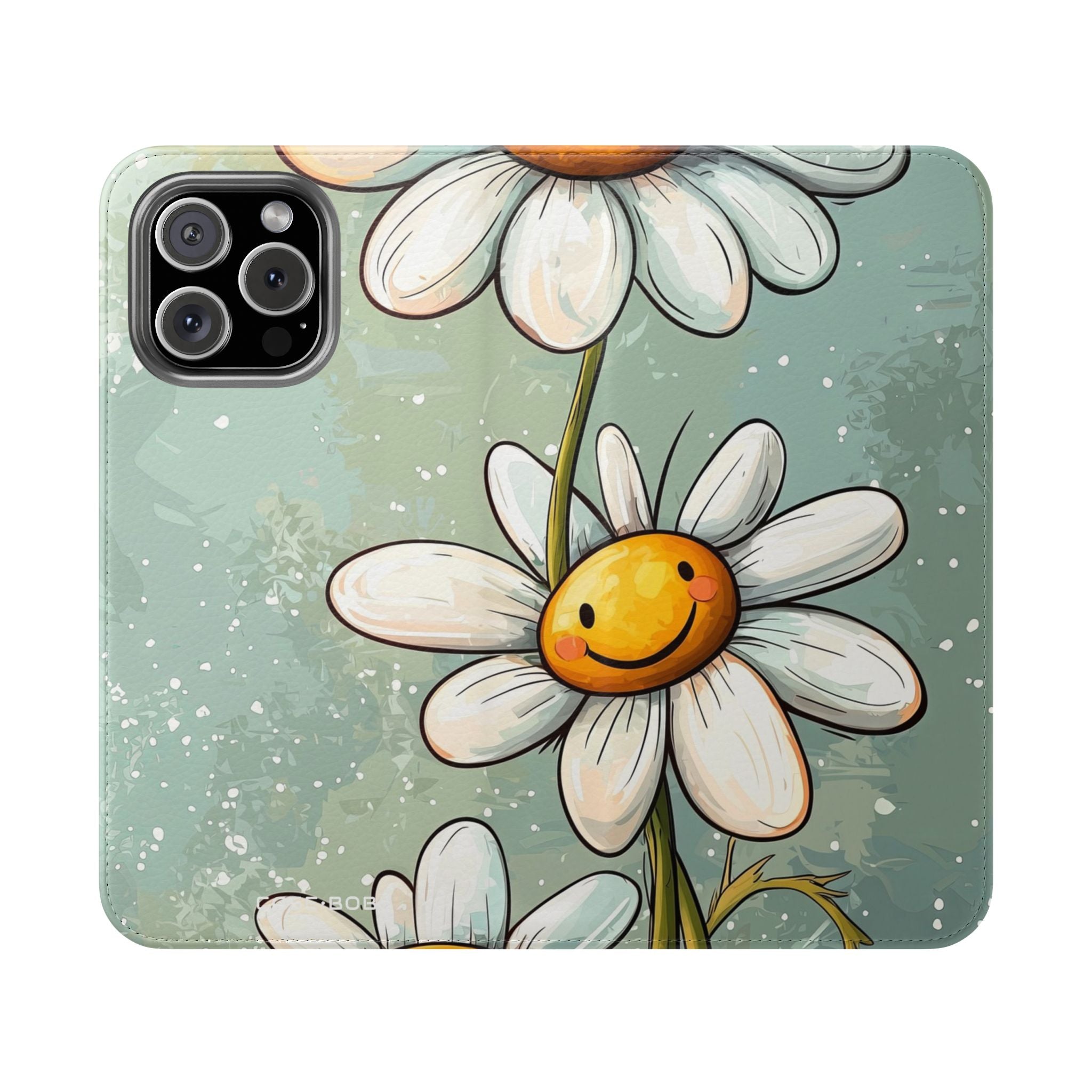 Smiling Daisies Burst - iPhone 16 Max Case - Wallet