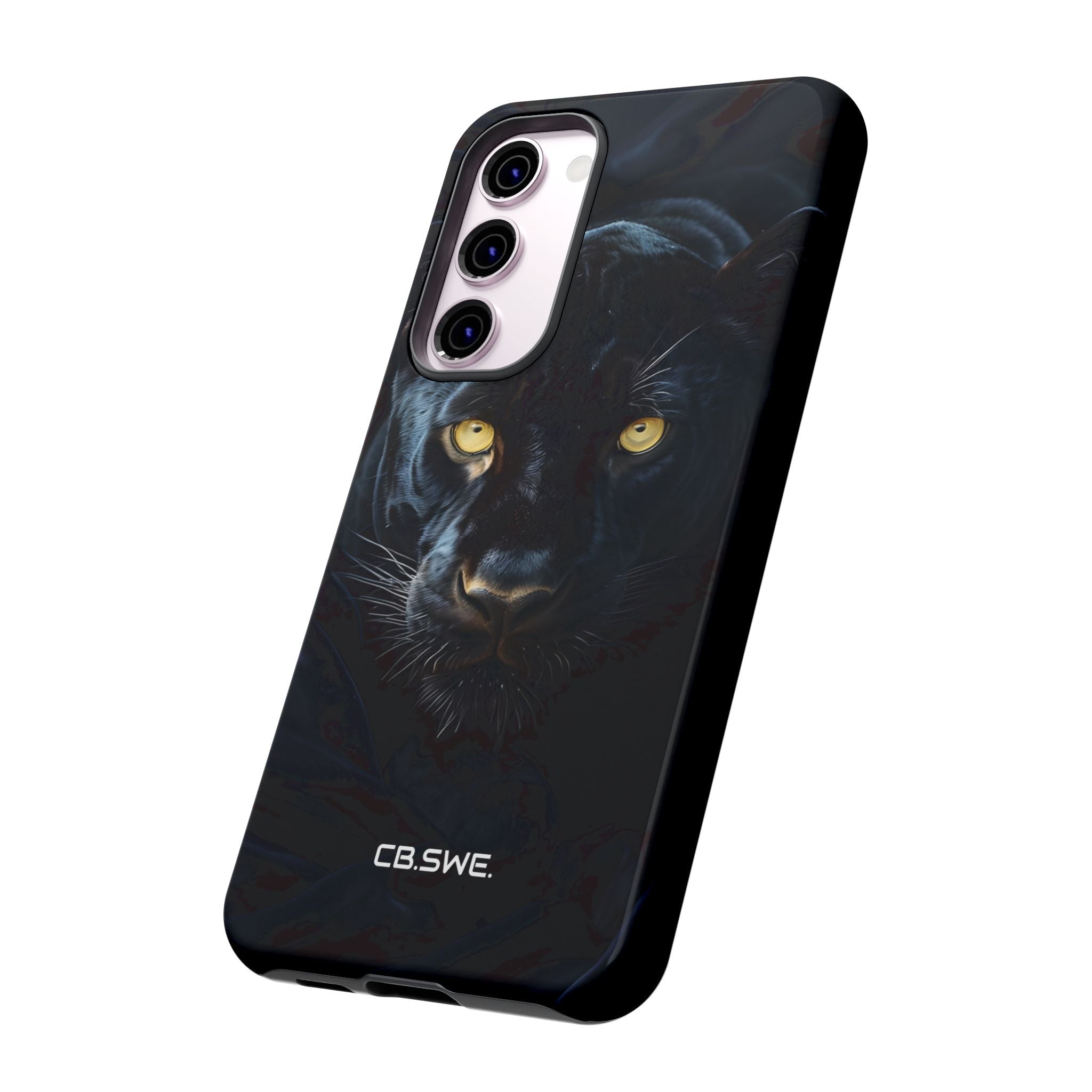Intense Black Panther Portrait Golden Eyes Samsung S23 - Tough