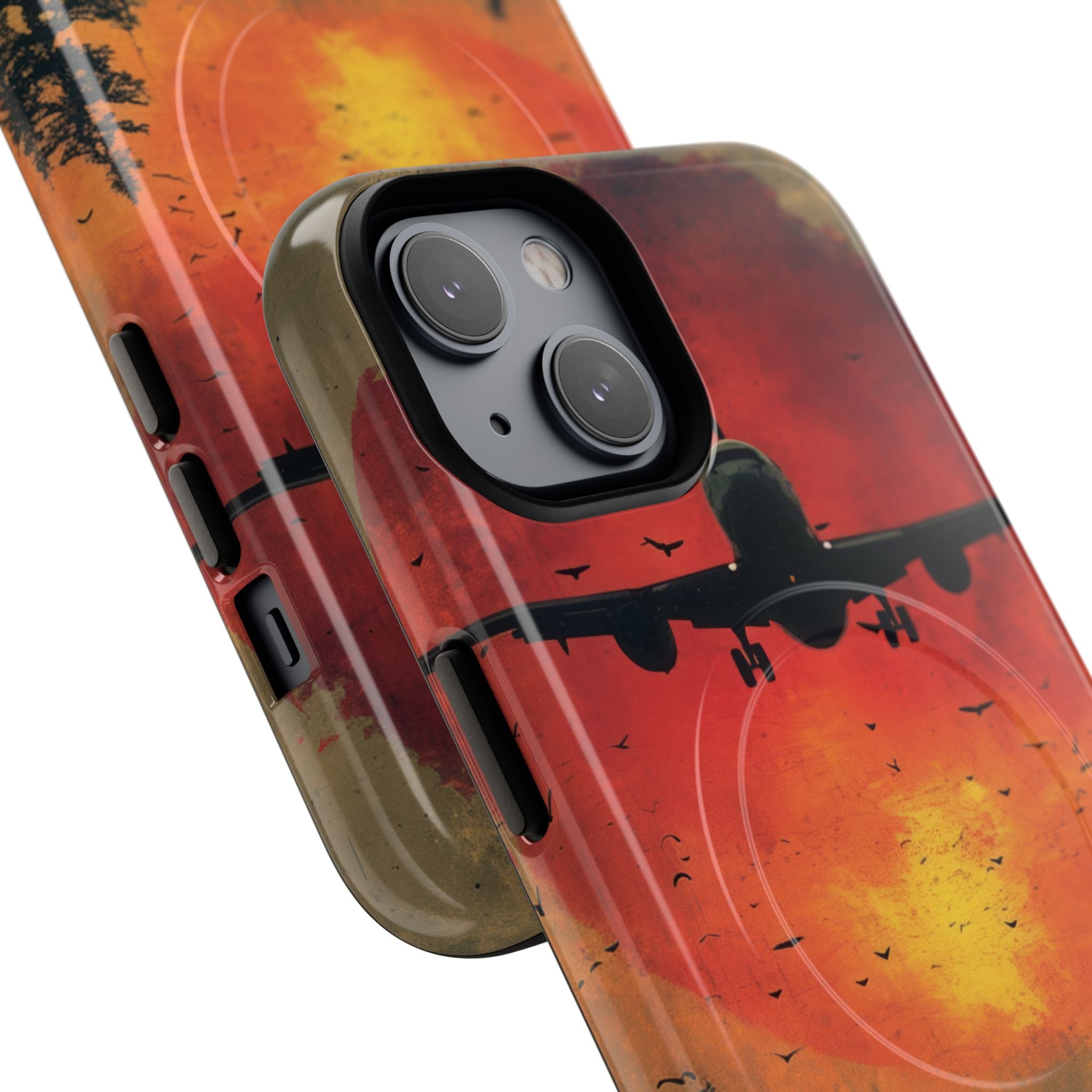 Crimson Sky Flight iPhone 14 - Tough+