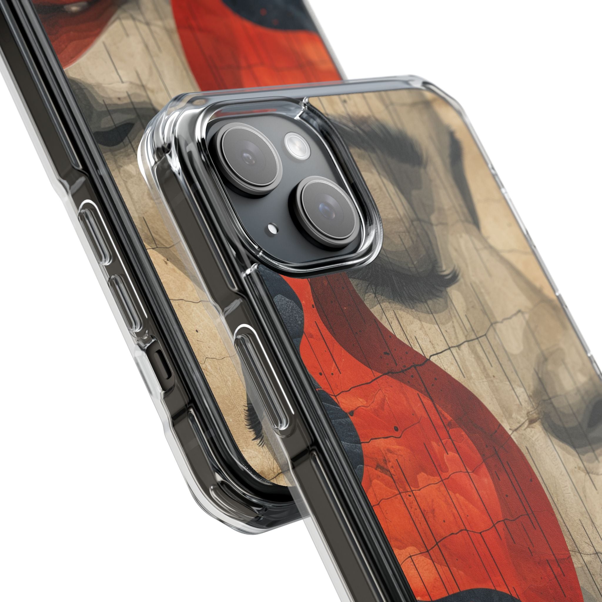 Crimson Flow Profile iPhone 15 - Impact Clear+