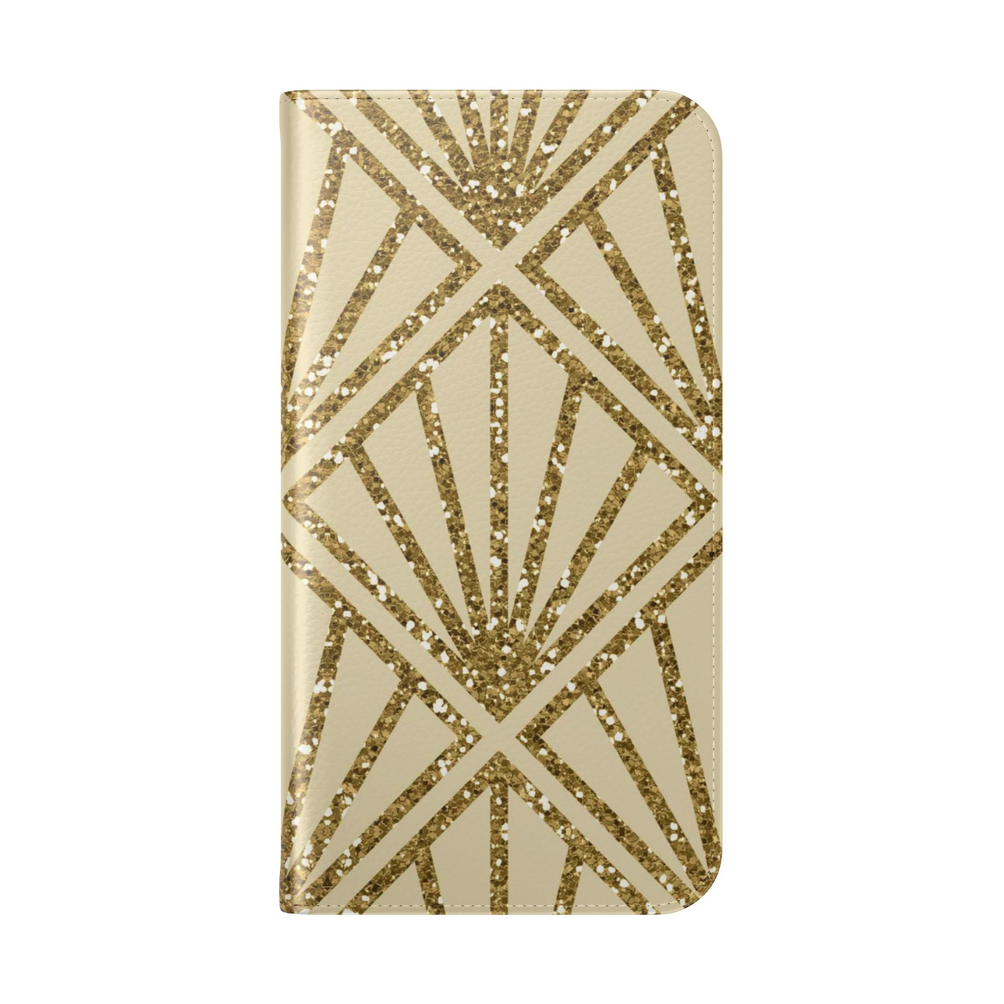Golden Fan Sparkle - iPhone 16 Max Case - Wallet