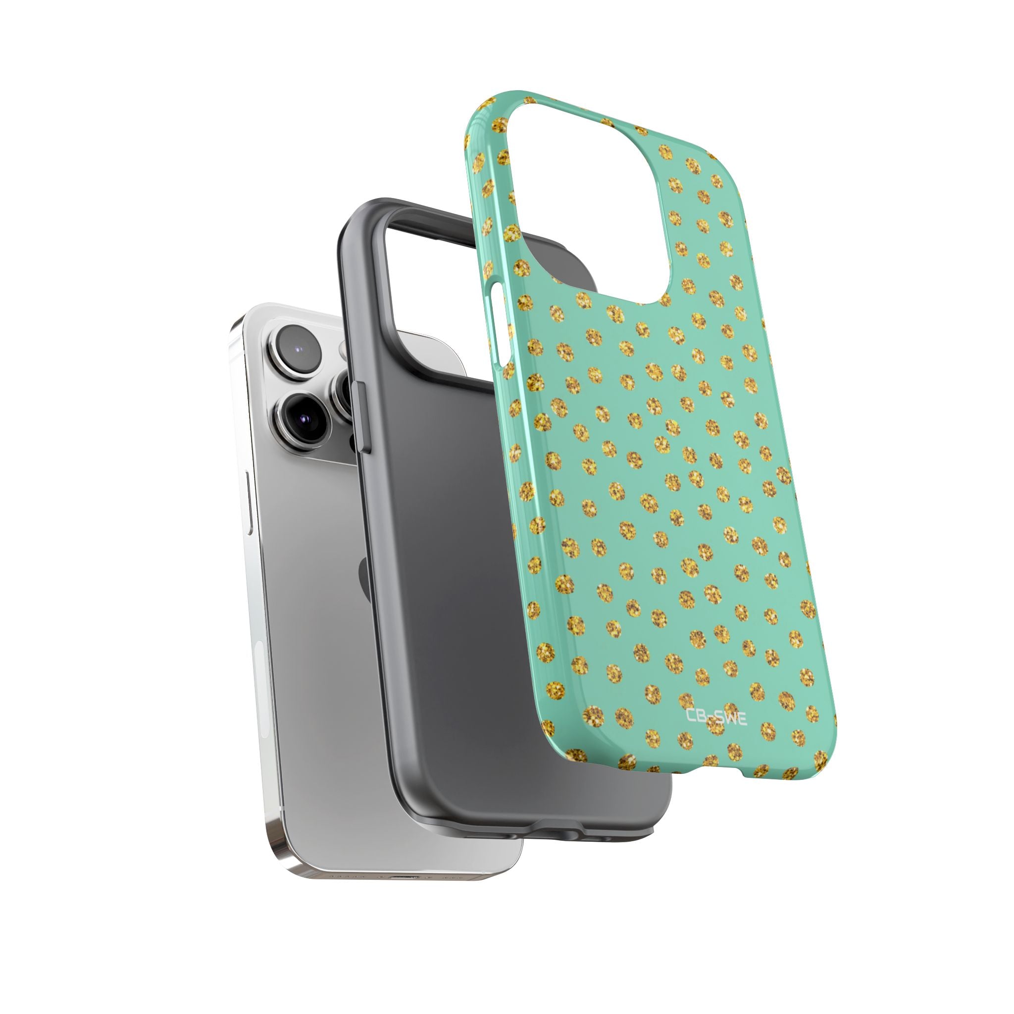 Golden Dots Dance - iPhone Case
